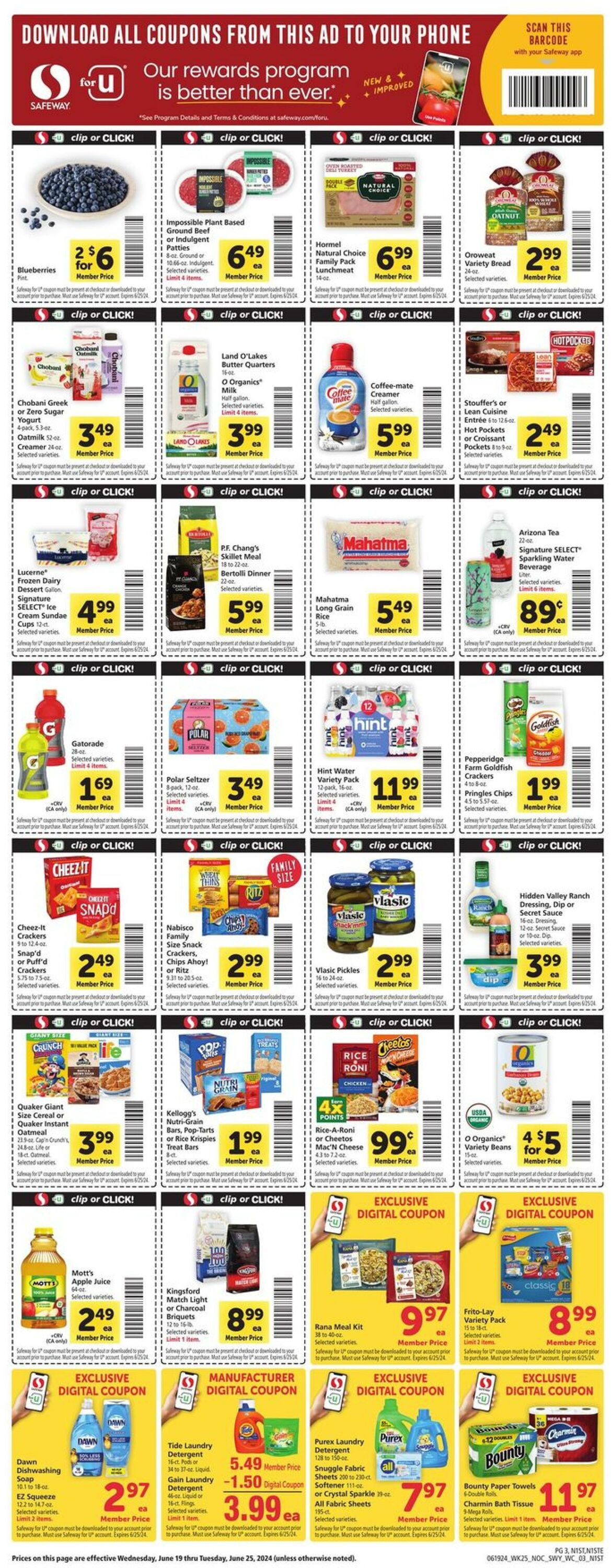 Safeway Ad from 06/19/2024