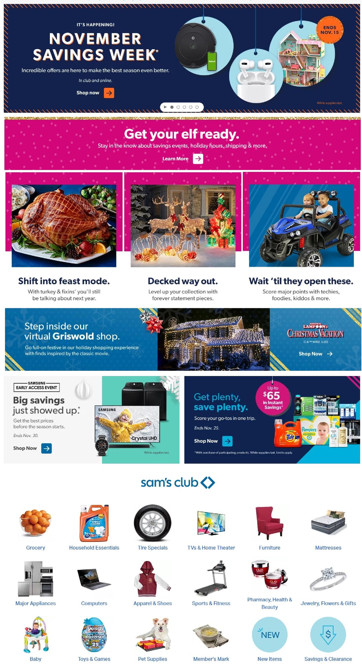 Sam's Club Ad from 11/12/2020