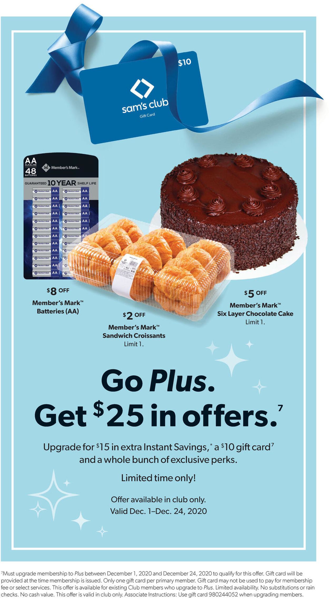 Sam's Club Ad from 12/01/2020