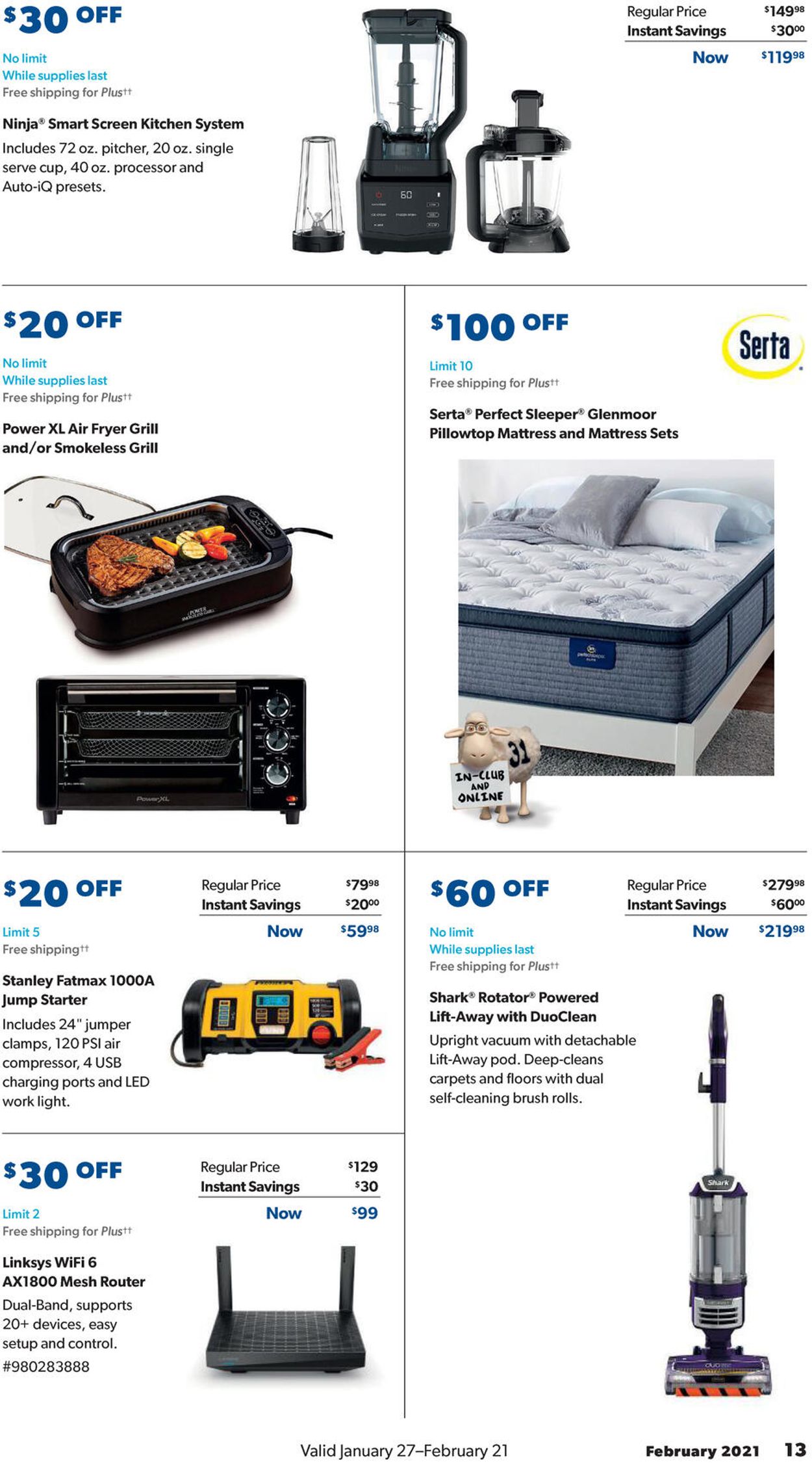Sam's Club Ad from 01/27/2021