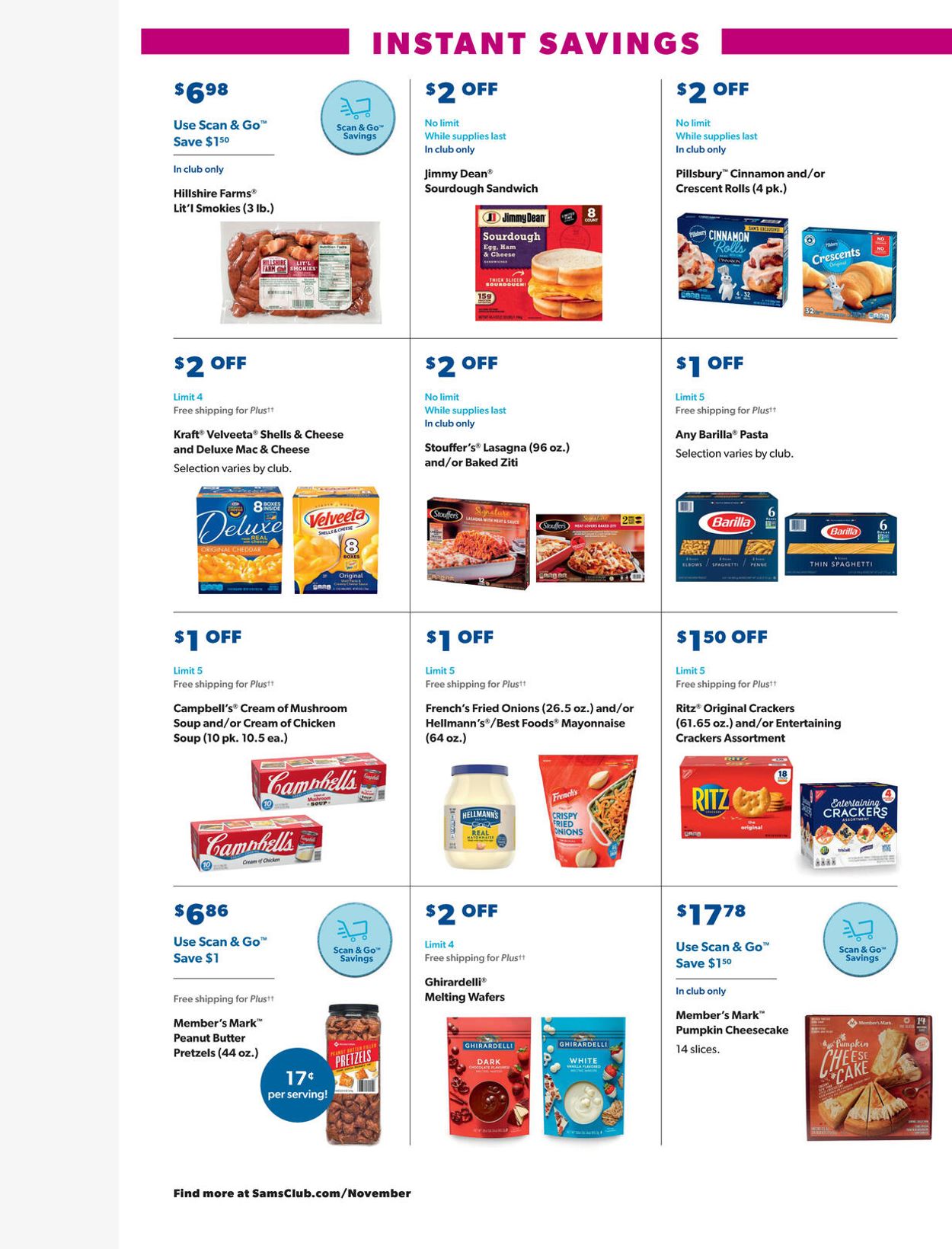 Sam's Club Ad from 10/27/2021
