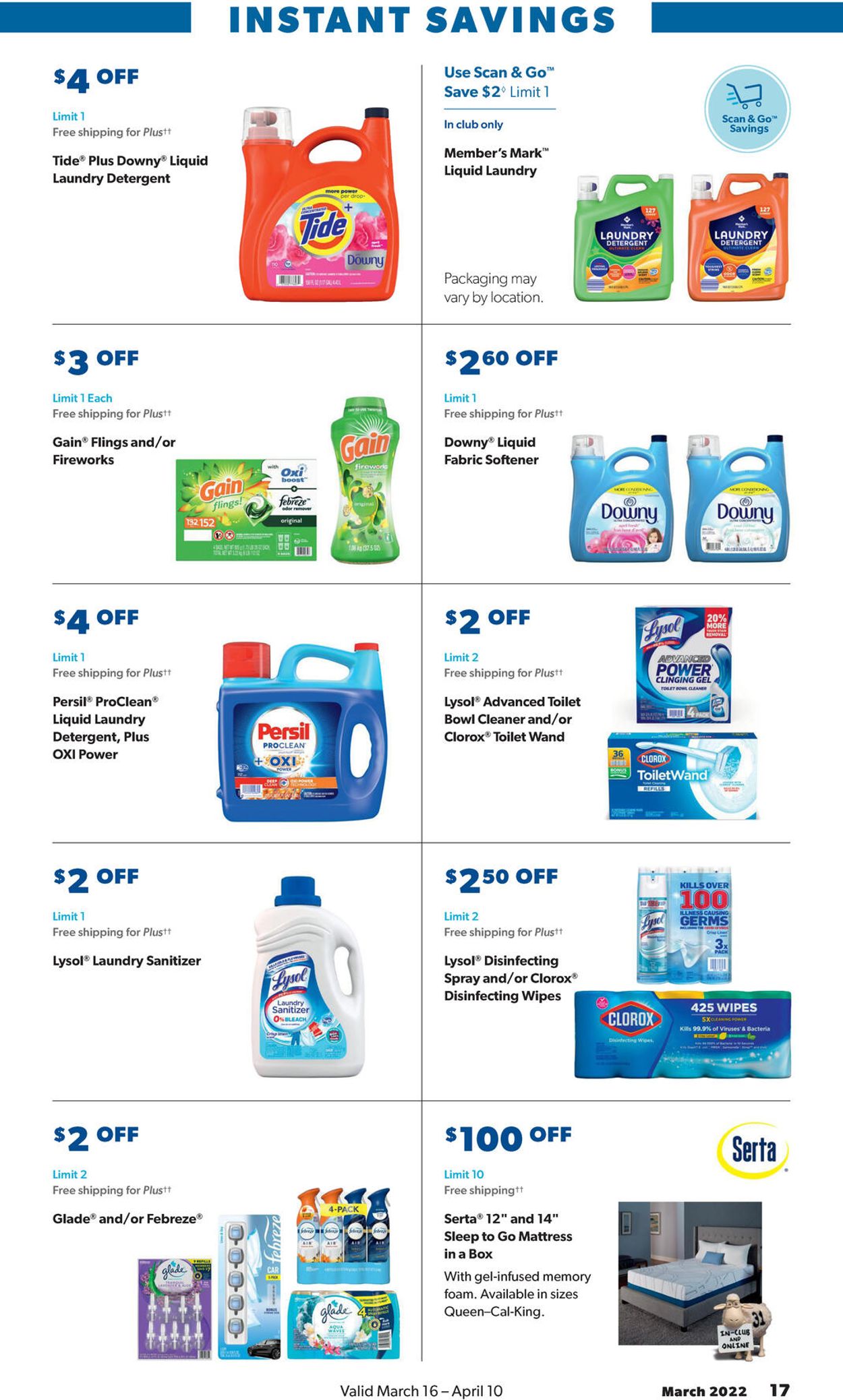Sam's Club Ad from 03/16/2022