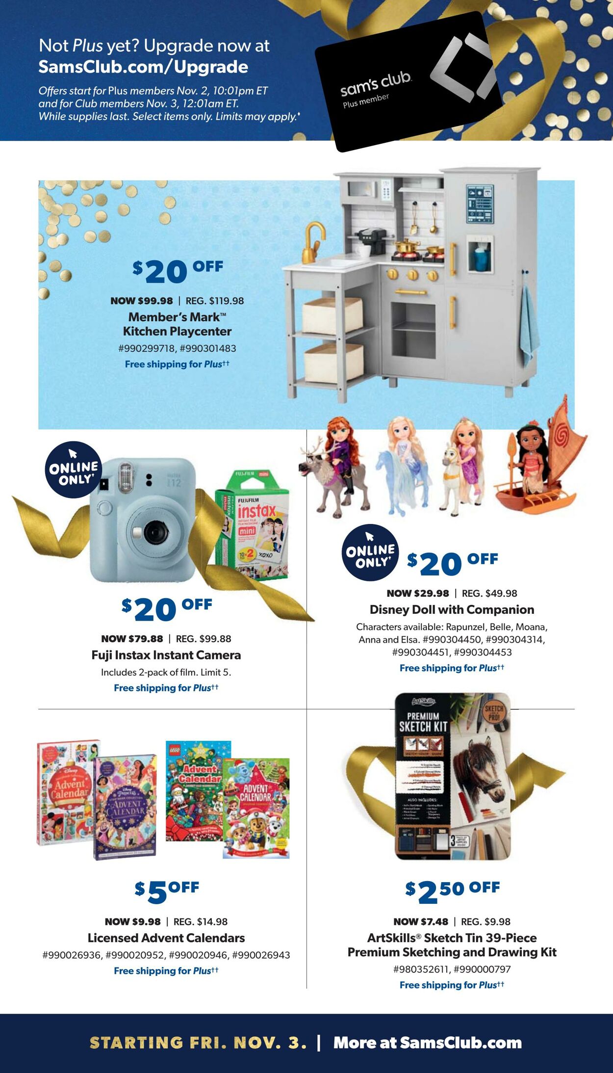 Sam's Club Ad from 11/01/2023