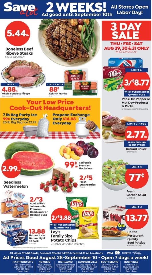 Save a Lot Ad from 08/28/2019