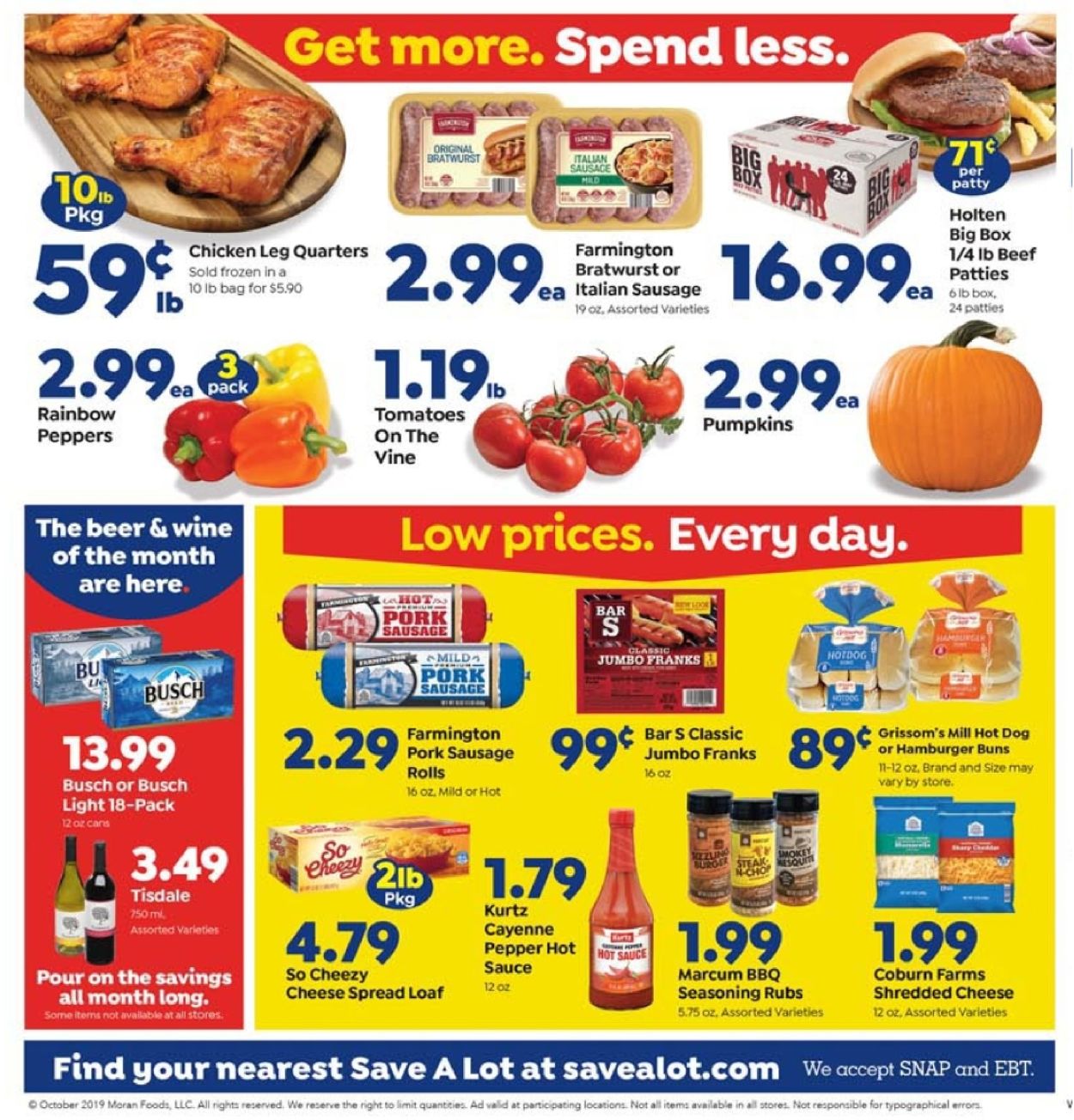 Save a Lot Ad from 10/02/2019
