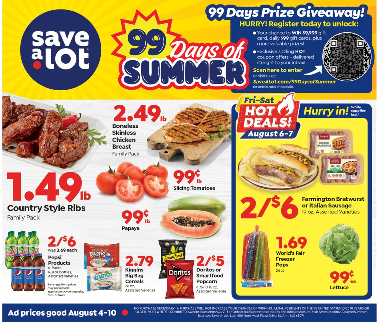 Save a Lot Ad from 08/04/2021