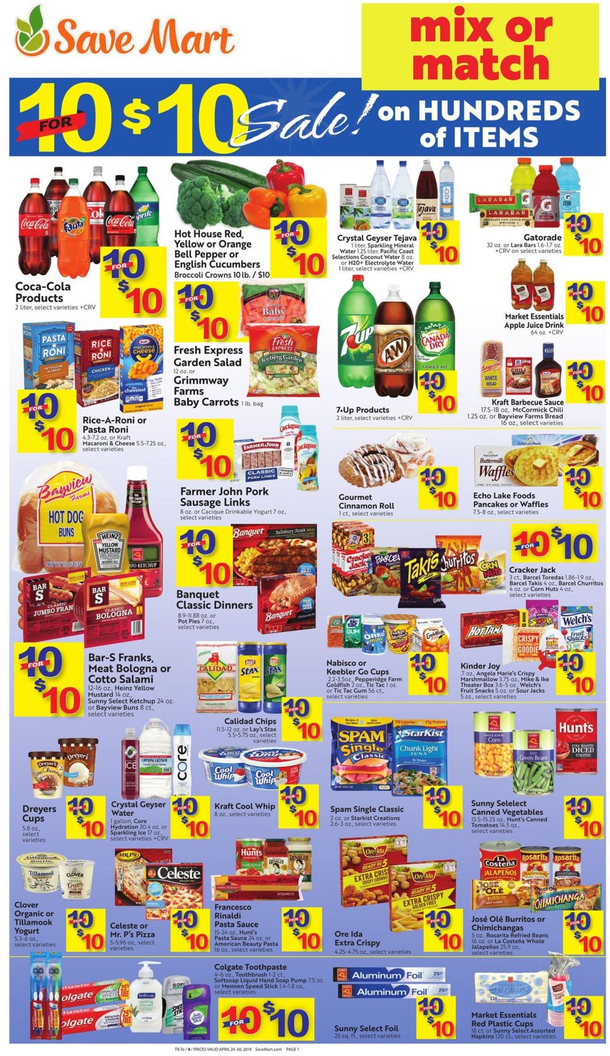 Save Mart Ad from 04/24/2019
