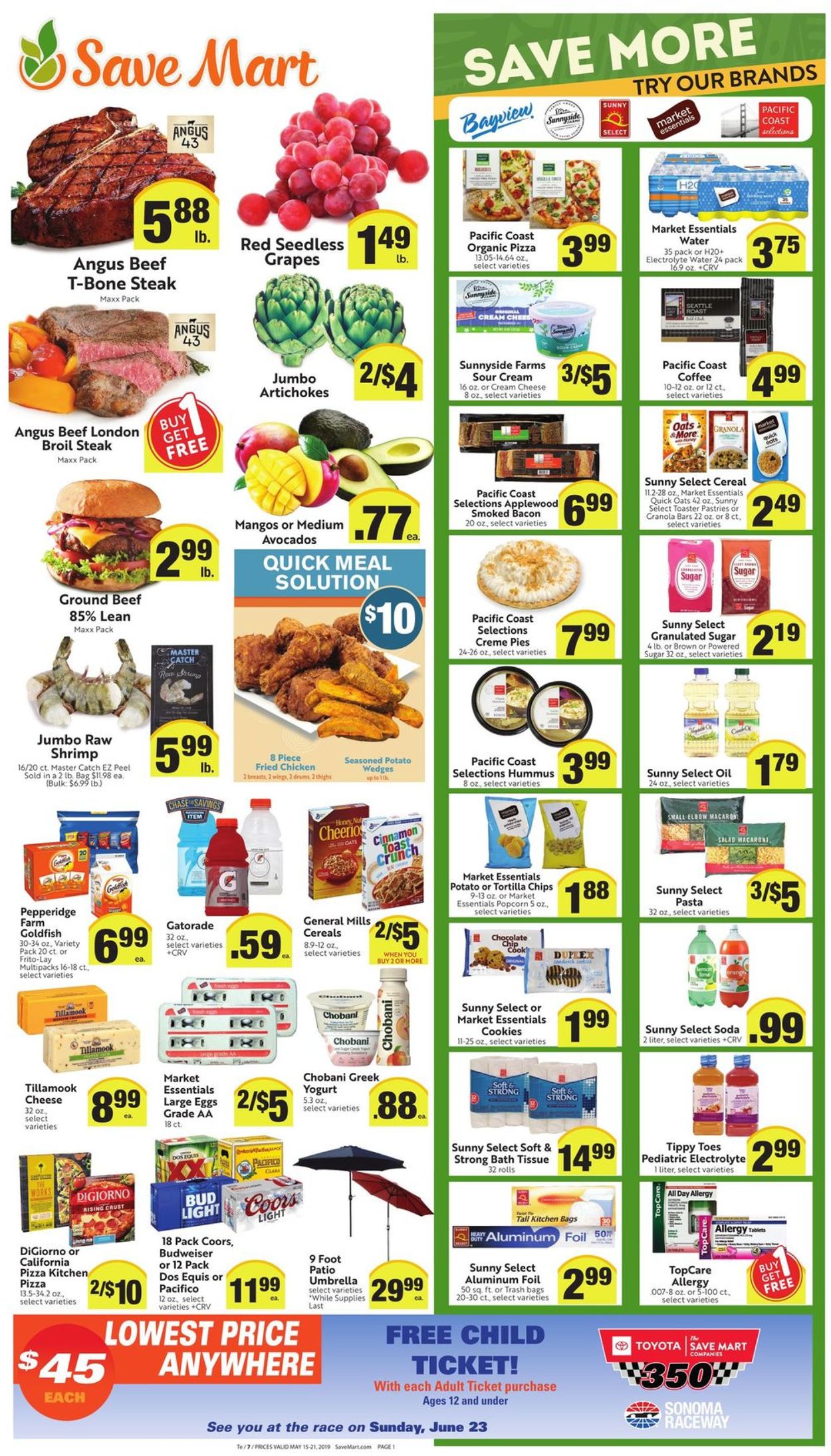 Save Mart Ad from 05/15/2019