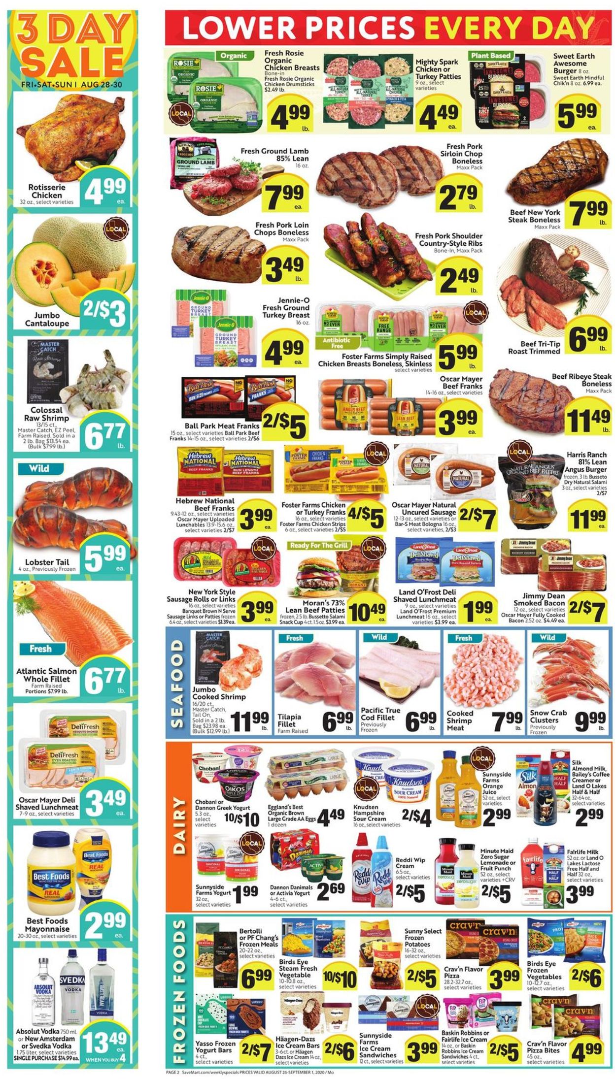 Save Mart Ad from 08/26/2020