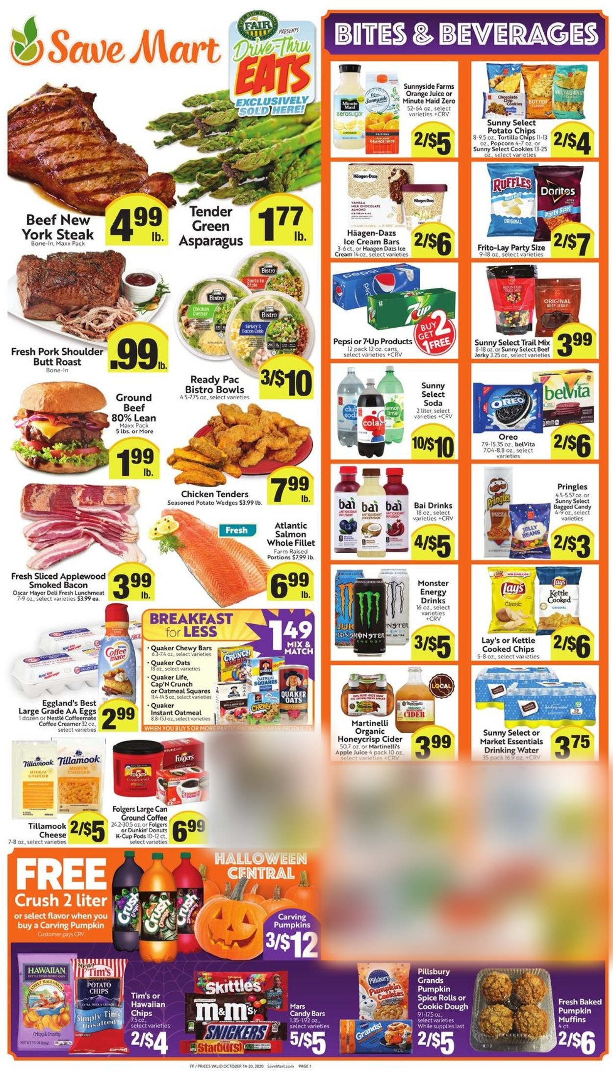 Save Mart Ad from 10/14/2020