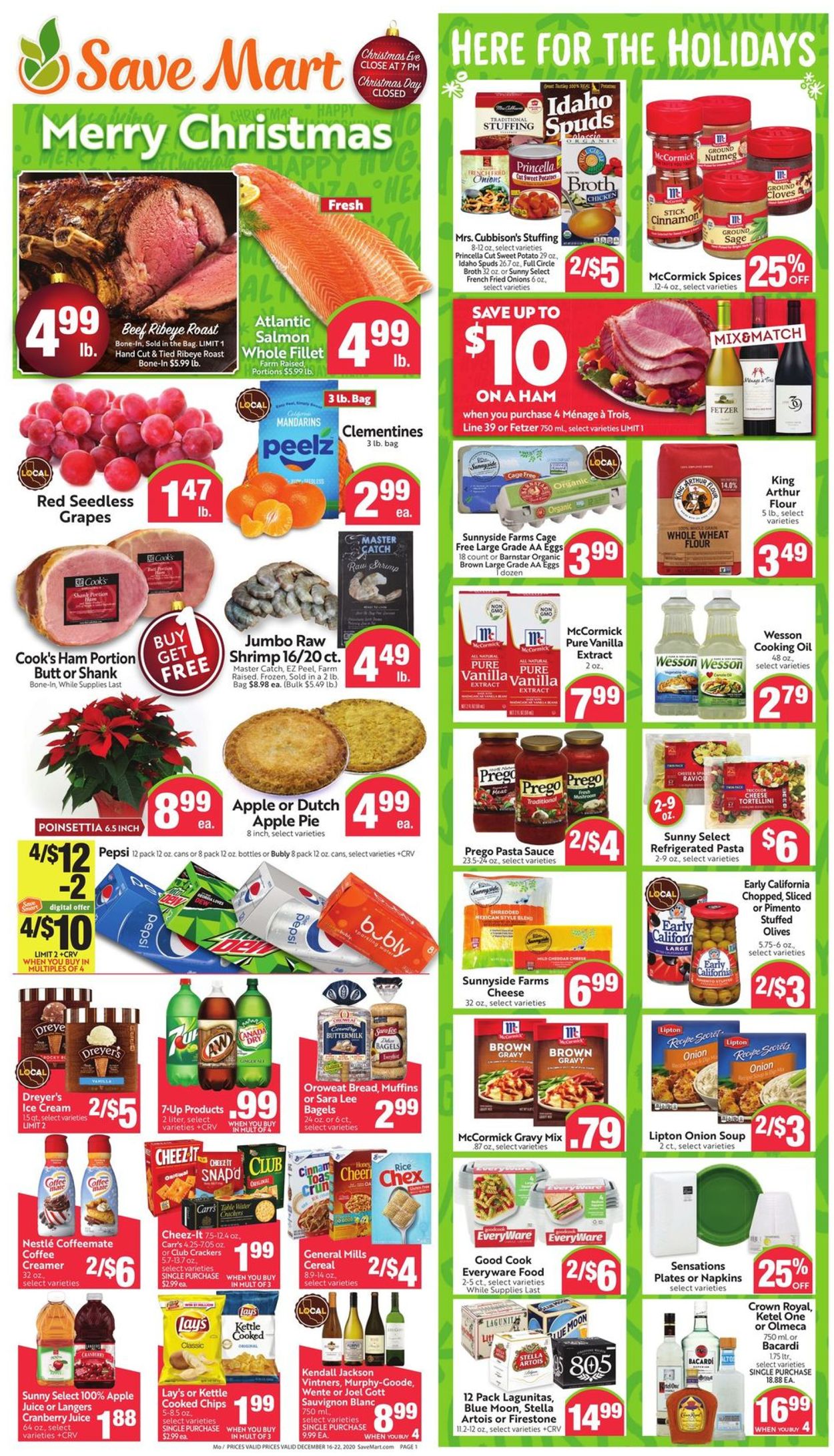 Save Mart Ad from 12/16/2020