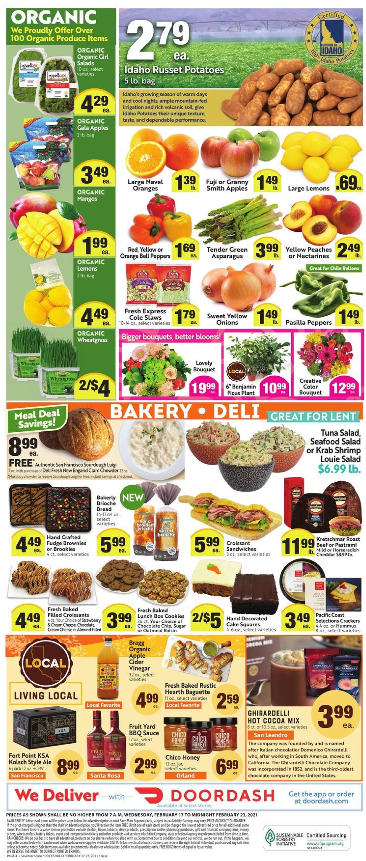 Save Mart Ad from 02/17/2021