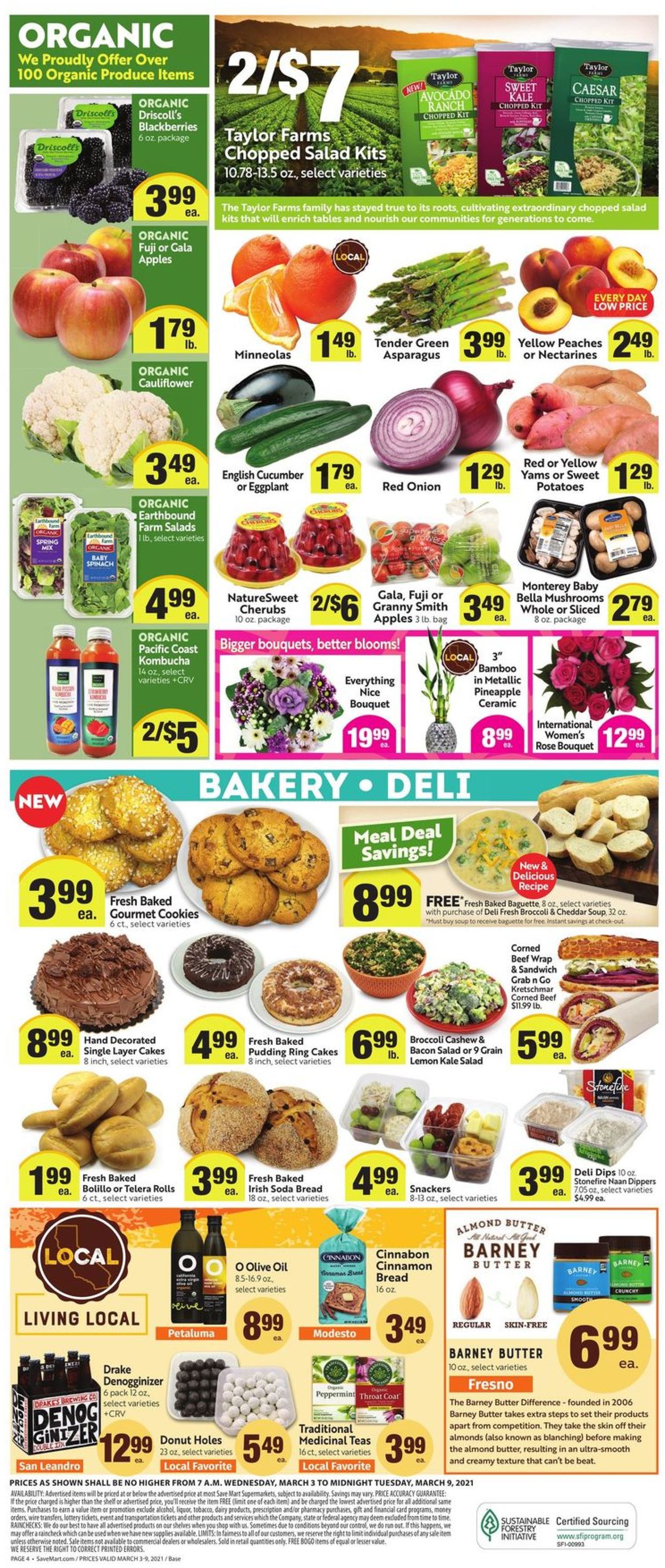 Save Mart Ad from 03/03/2021