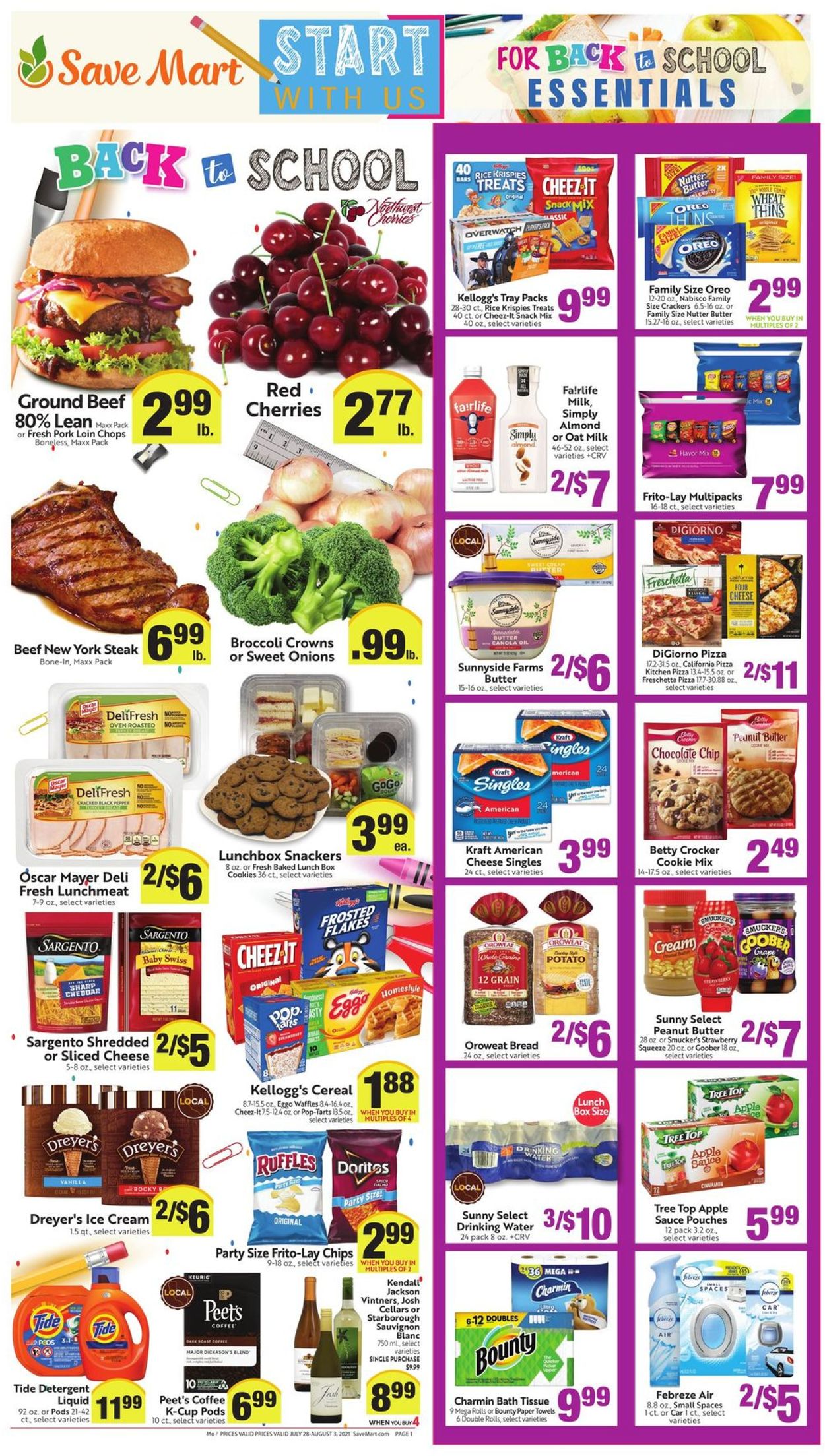 Save Mart Ad from 07/28/2021