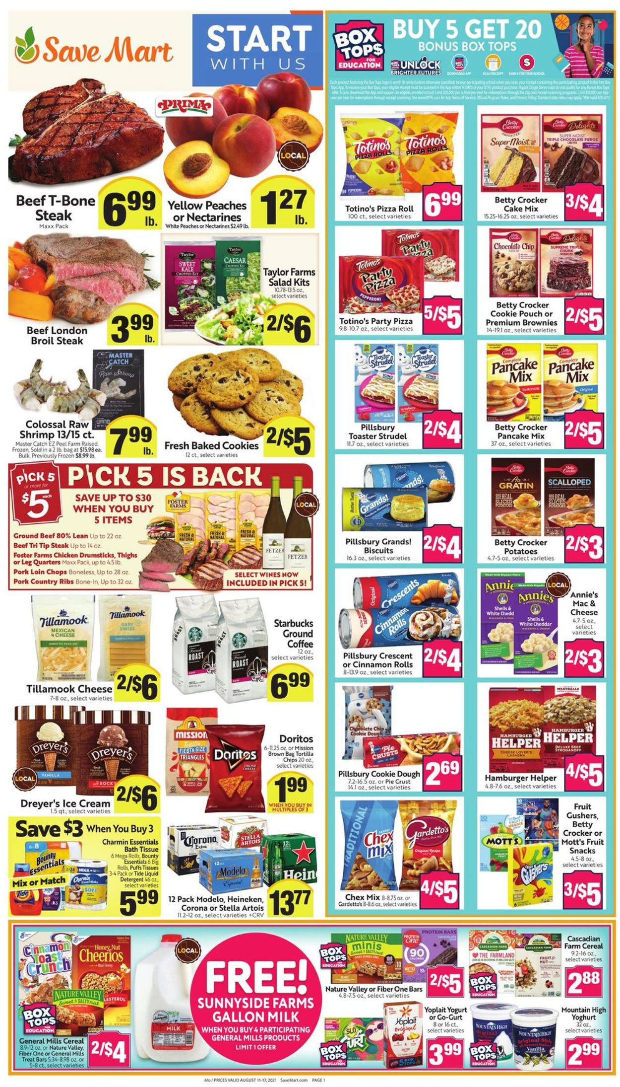 Save Mart Ad from 08/11/2021