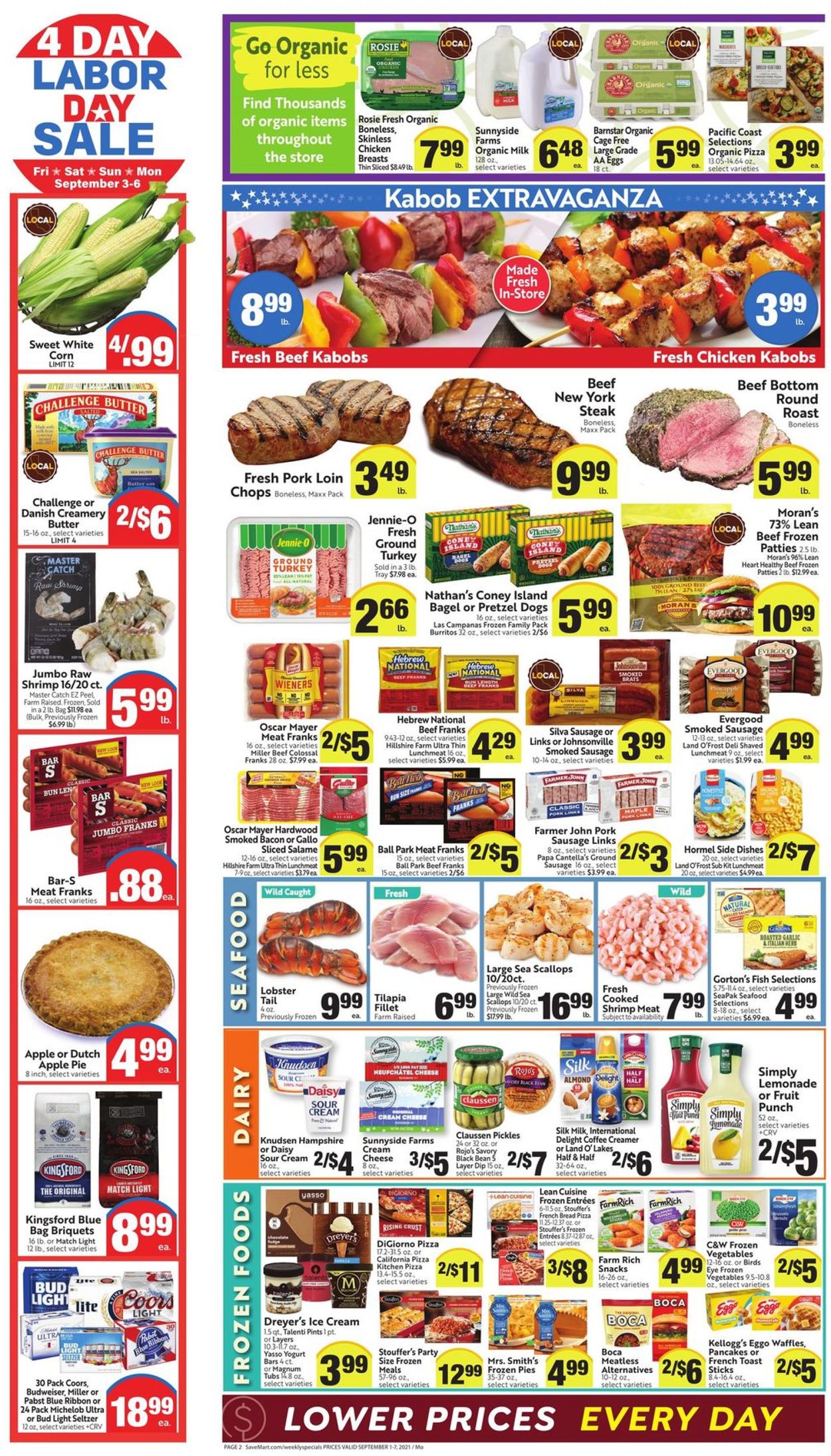 Save Mart Ad from 09/01/2021