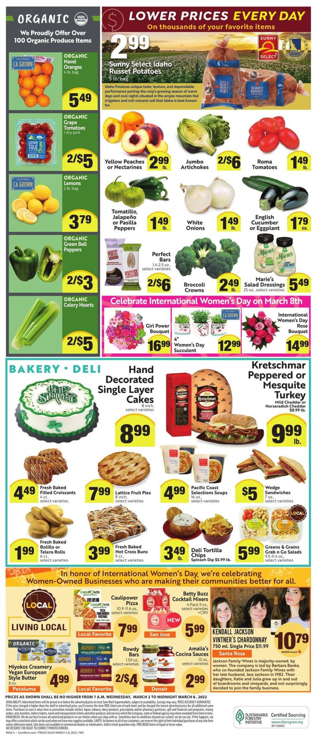Save Mart Ad from 03/02/2022