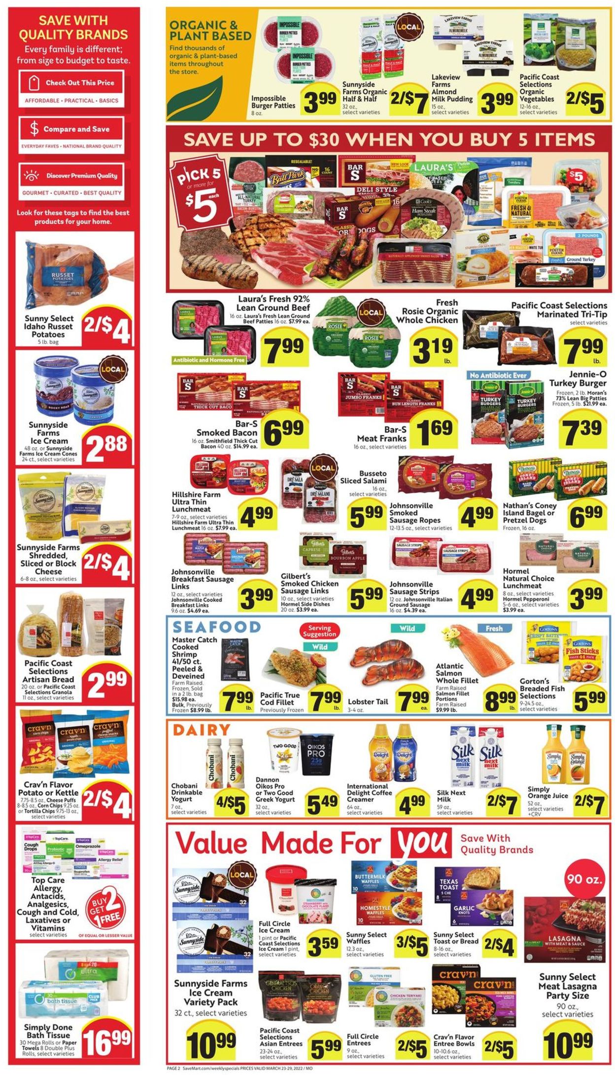 Save Mart Ad from 03/23/2022