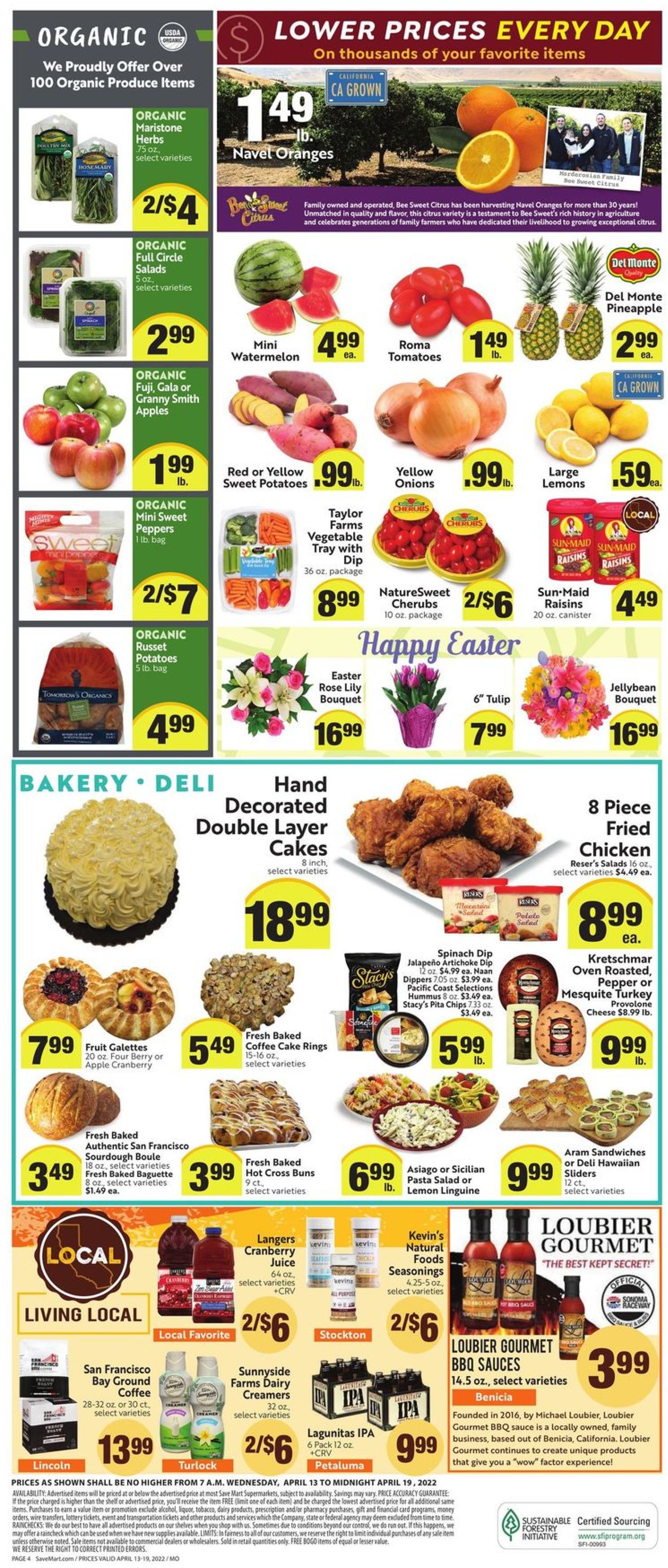 Save Mart Ad from 04/13/2022