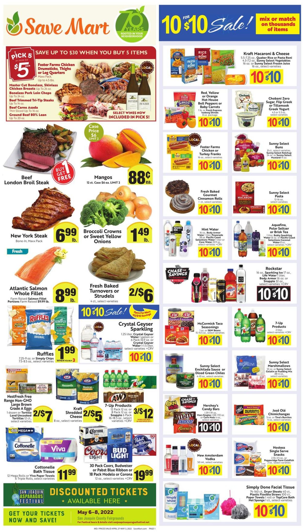 Save Mart Ad from 04/27/2022