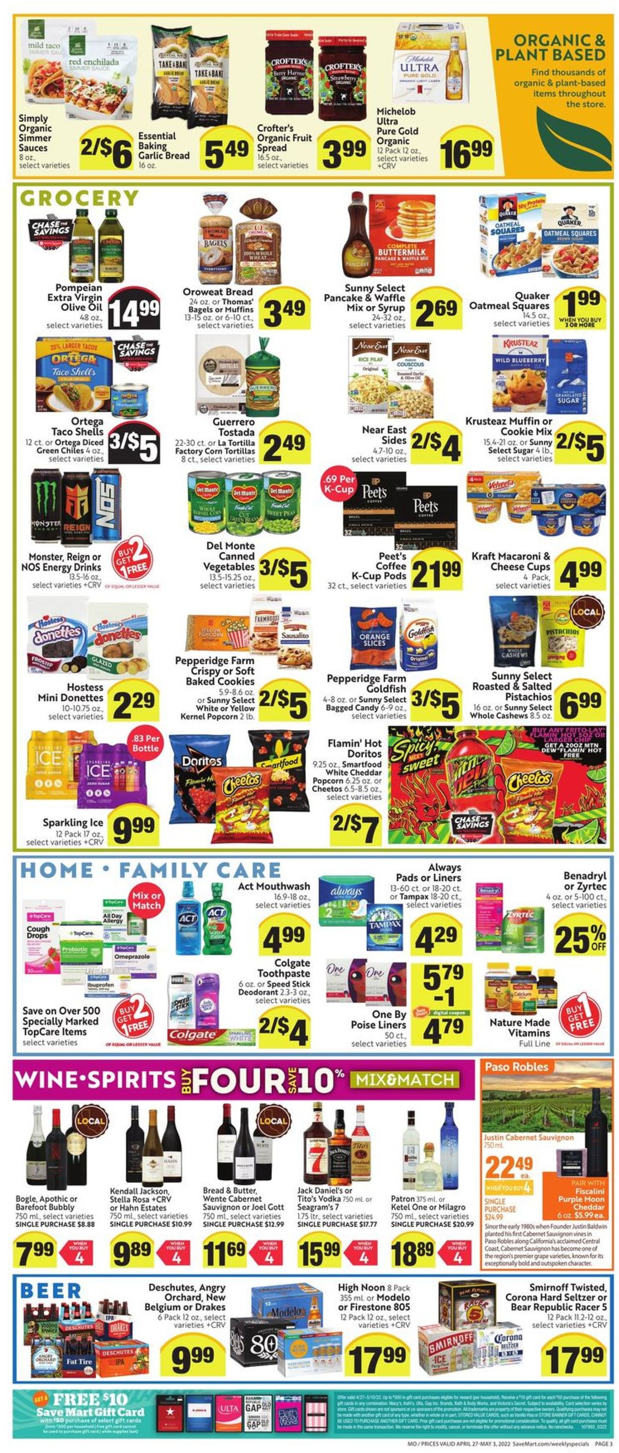 Save Mart Ad from 04/27/2022