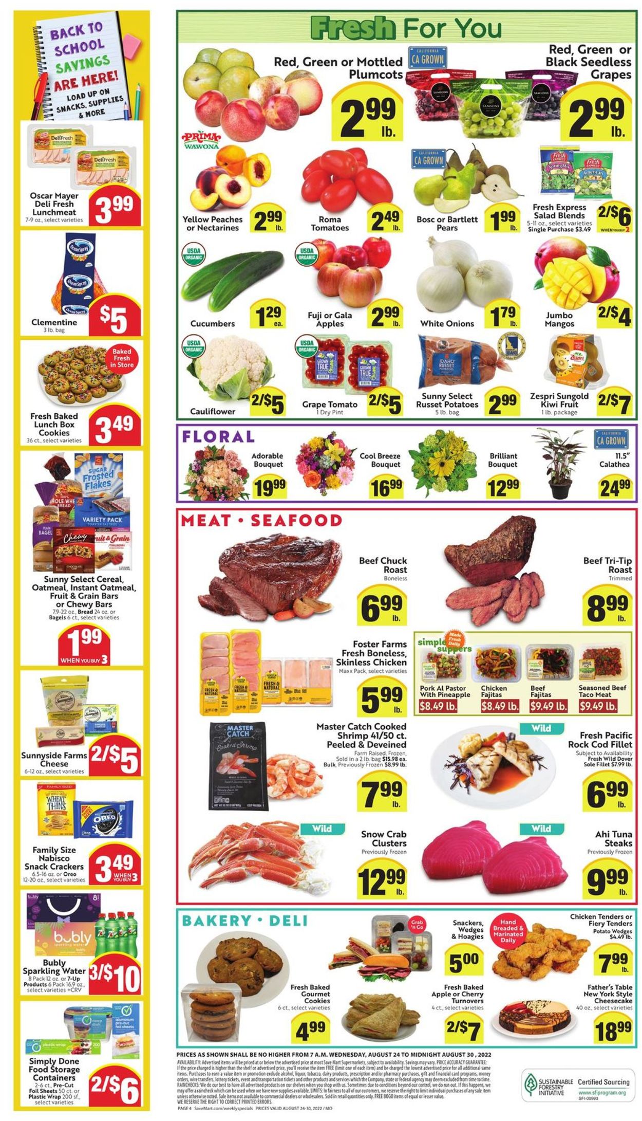 Save Mart Ad from 08/24/2022