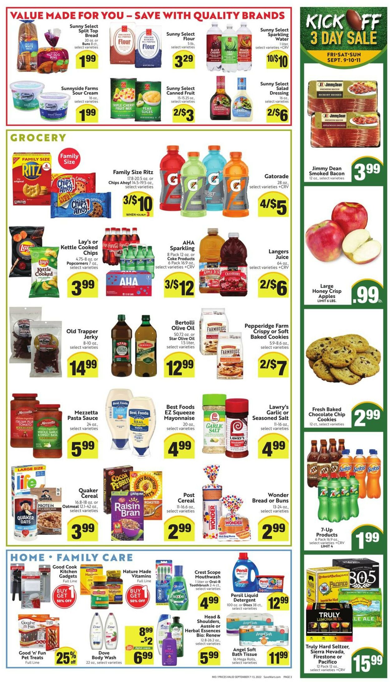 Save Mart Ad from 09/07/2022