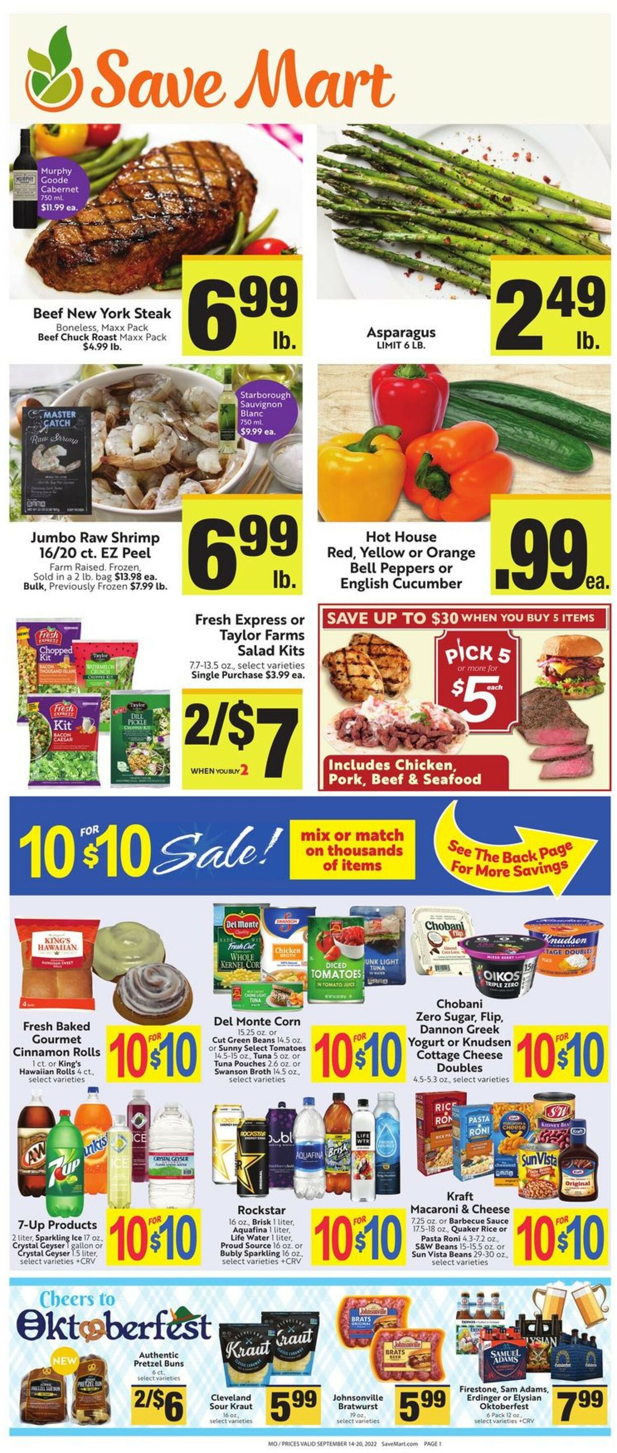 Save Mart Ad from 09/14/2022