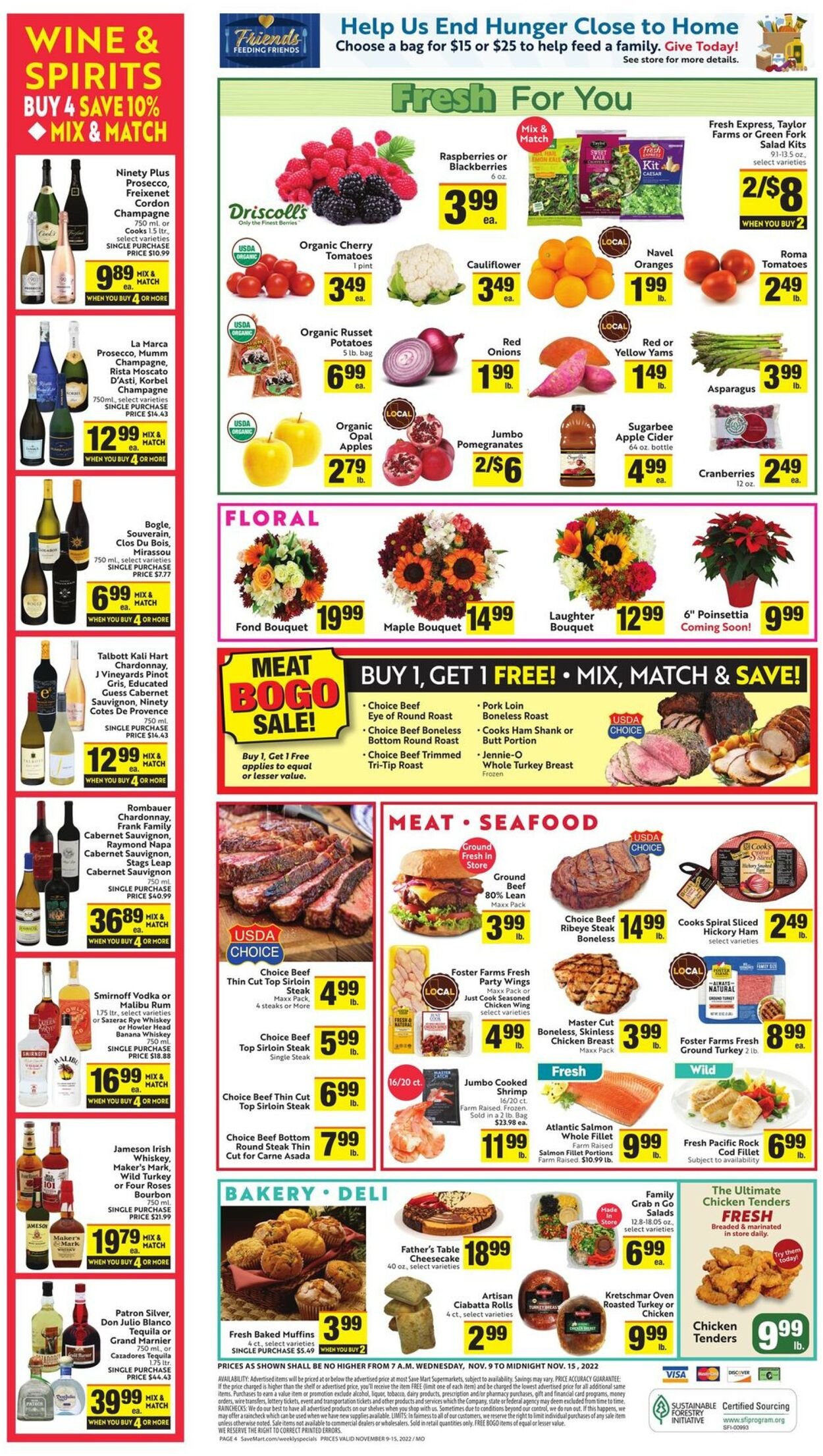 Save Mart Ad from 11/09/2022