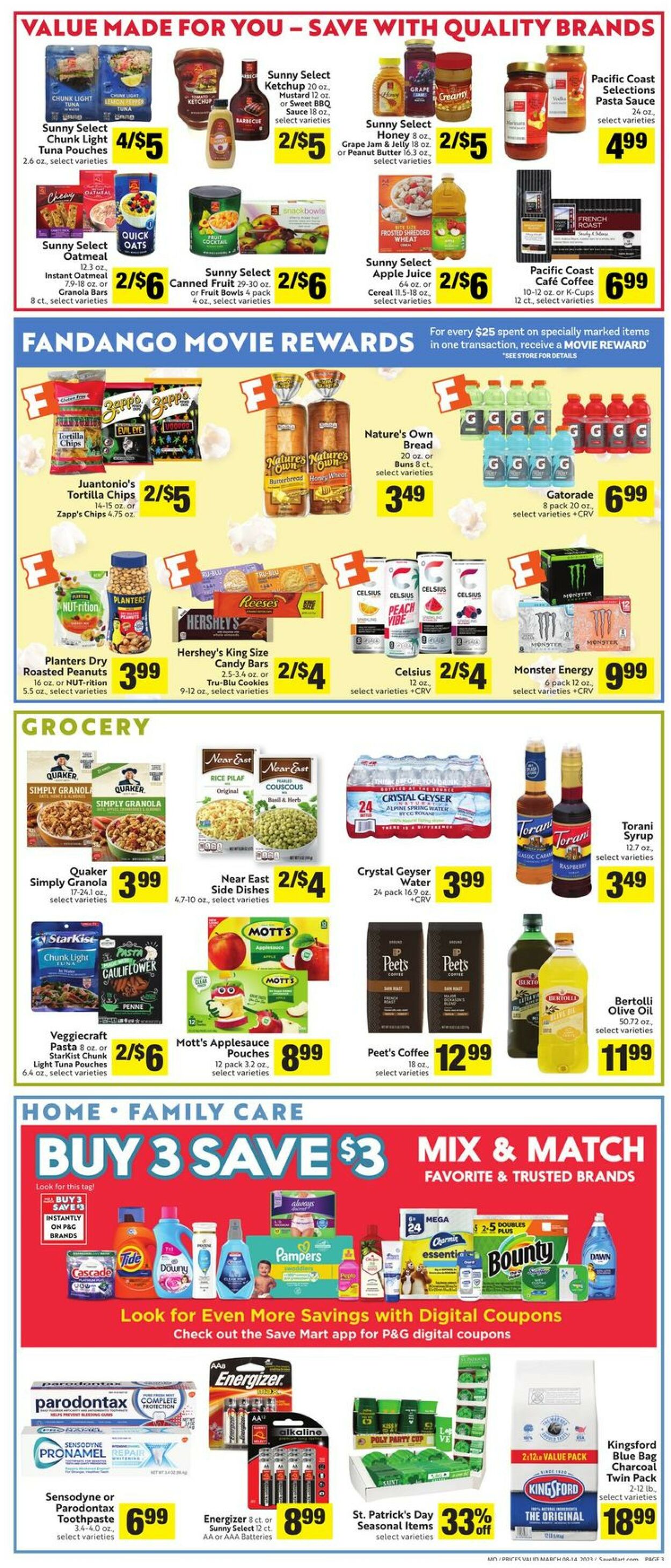 Save Mart Ad from 03/08/2023