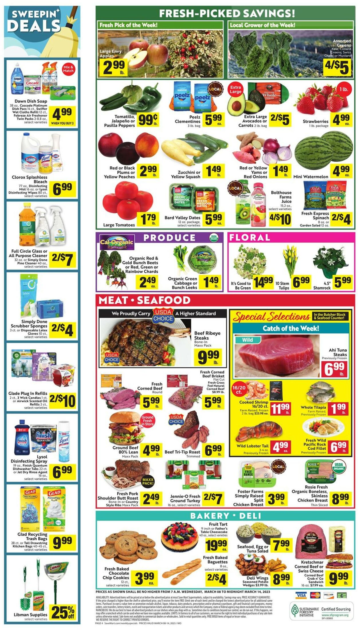 Save Mart Ad from 03/08/2023