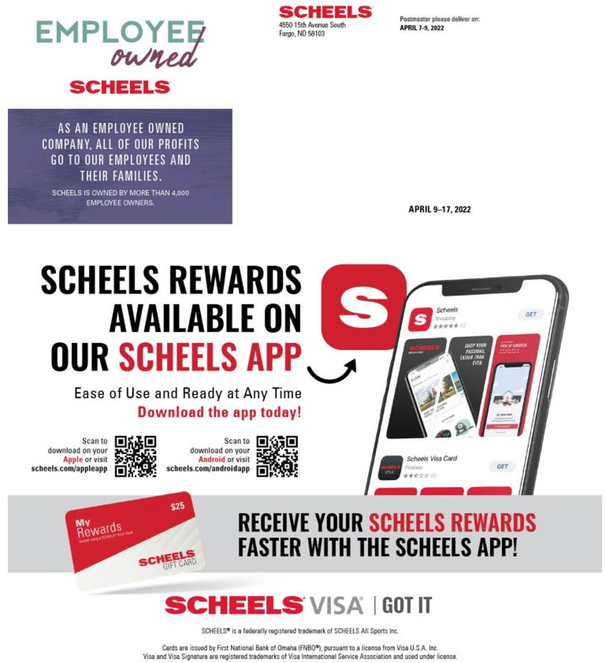 Scheels Ad from 04/09/2022