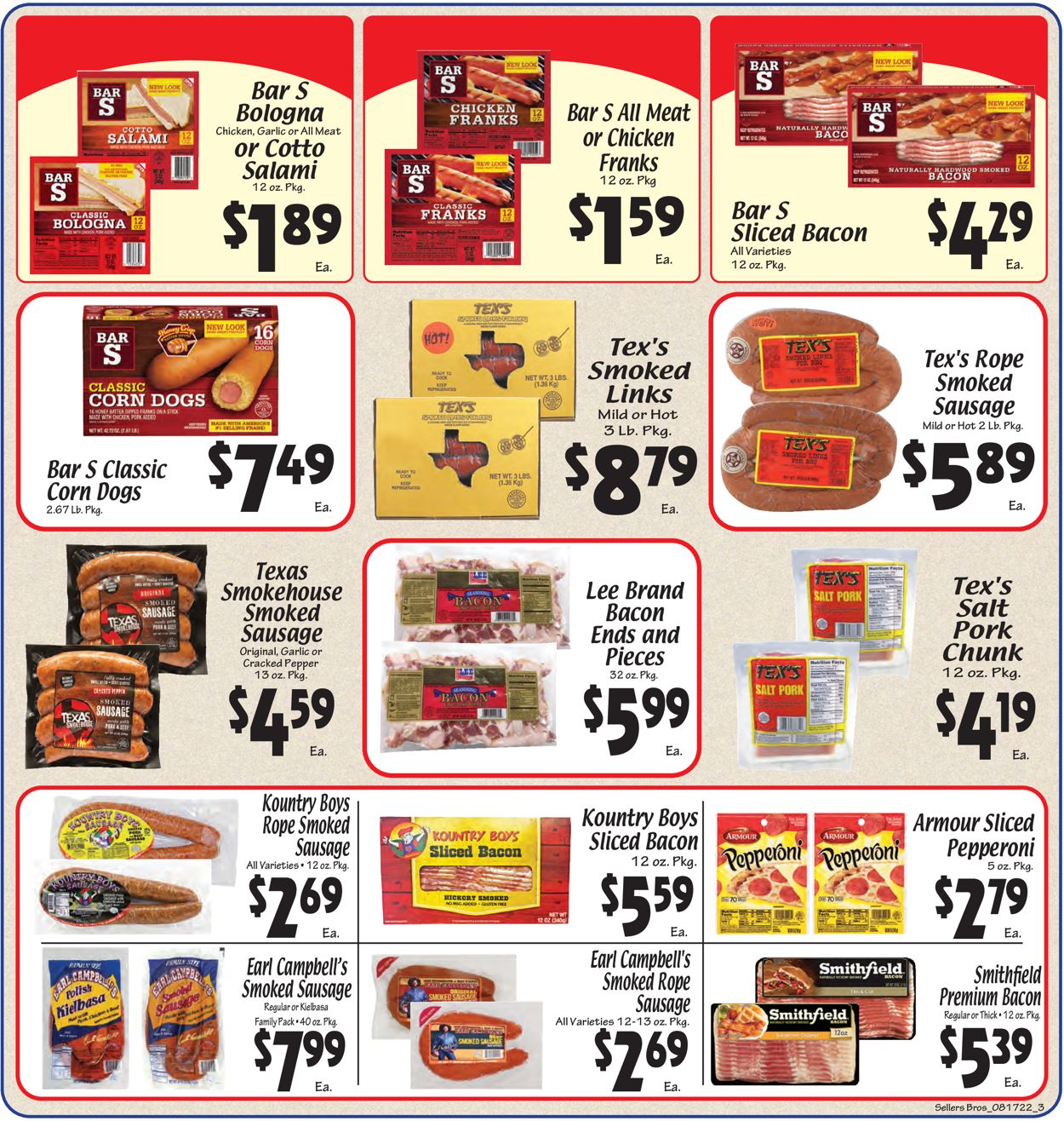 Sellers Bros. Ad from 08/17/2022