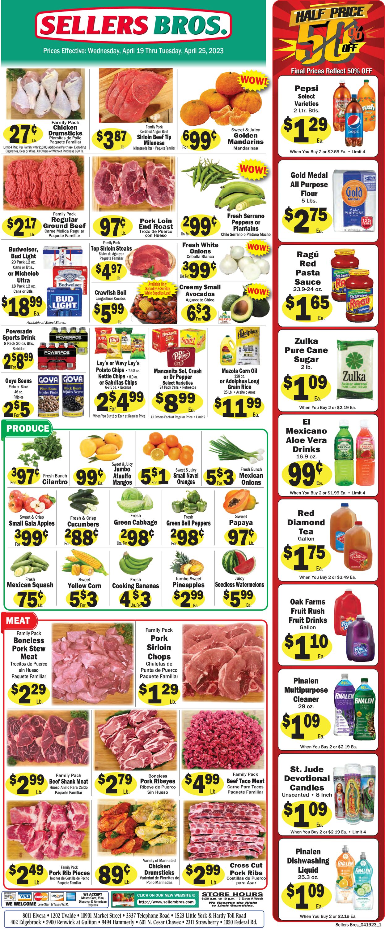 Sellers Bros. Ad from 04/19/2023