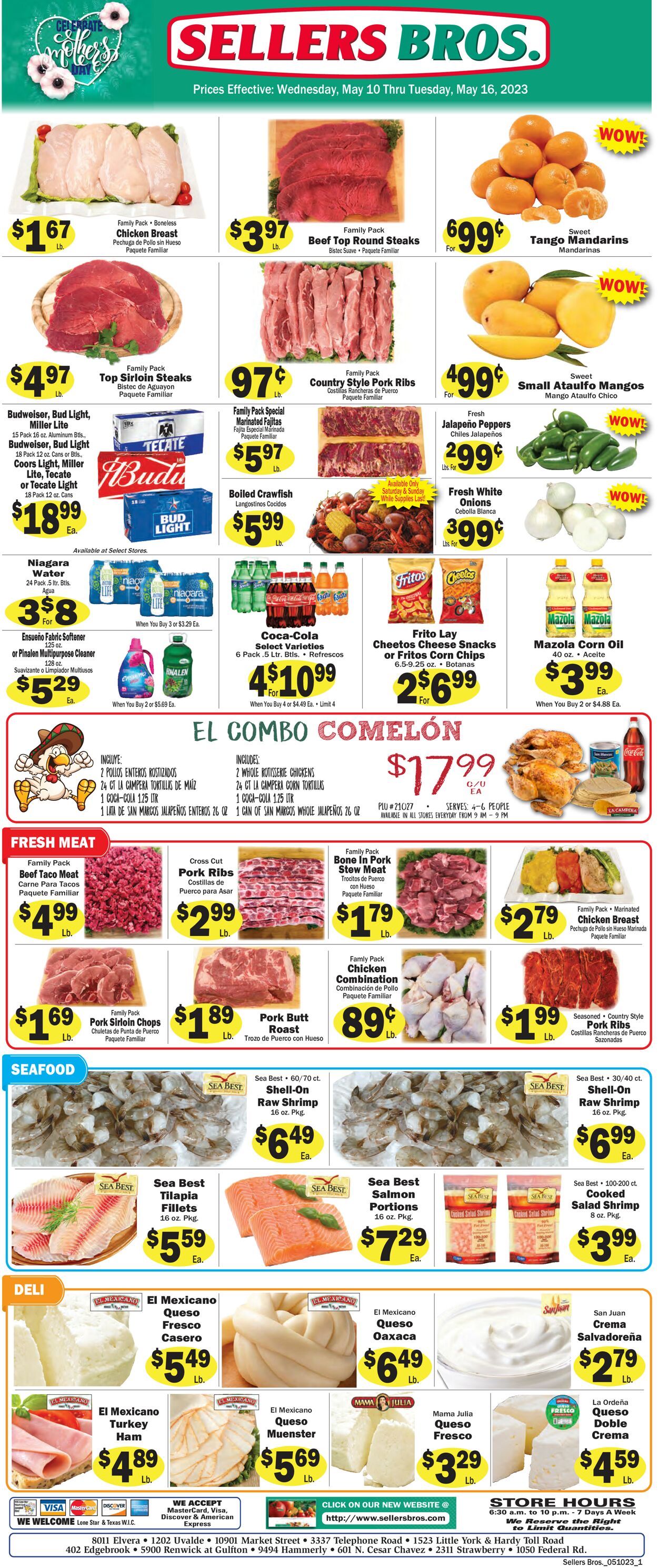 Sellers Bros. Ad from 05/10/2023