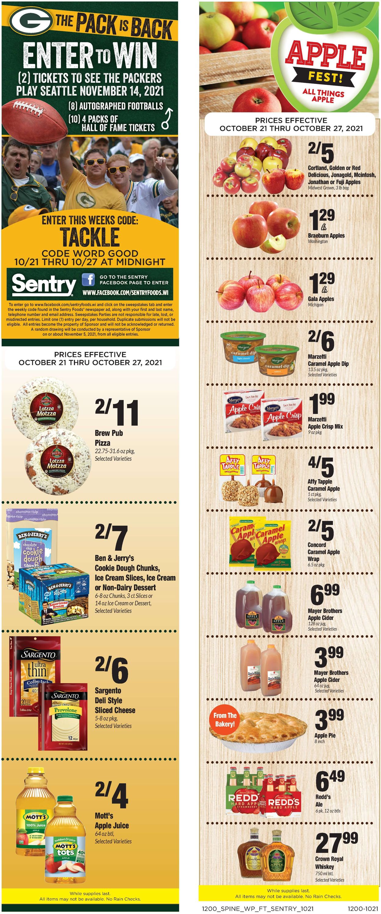 Sentry Ad from 10/21/2021