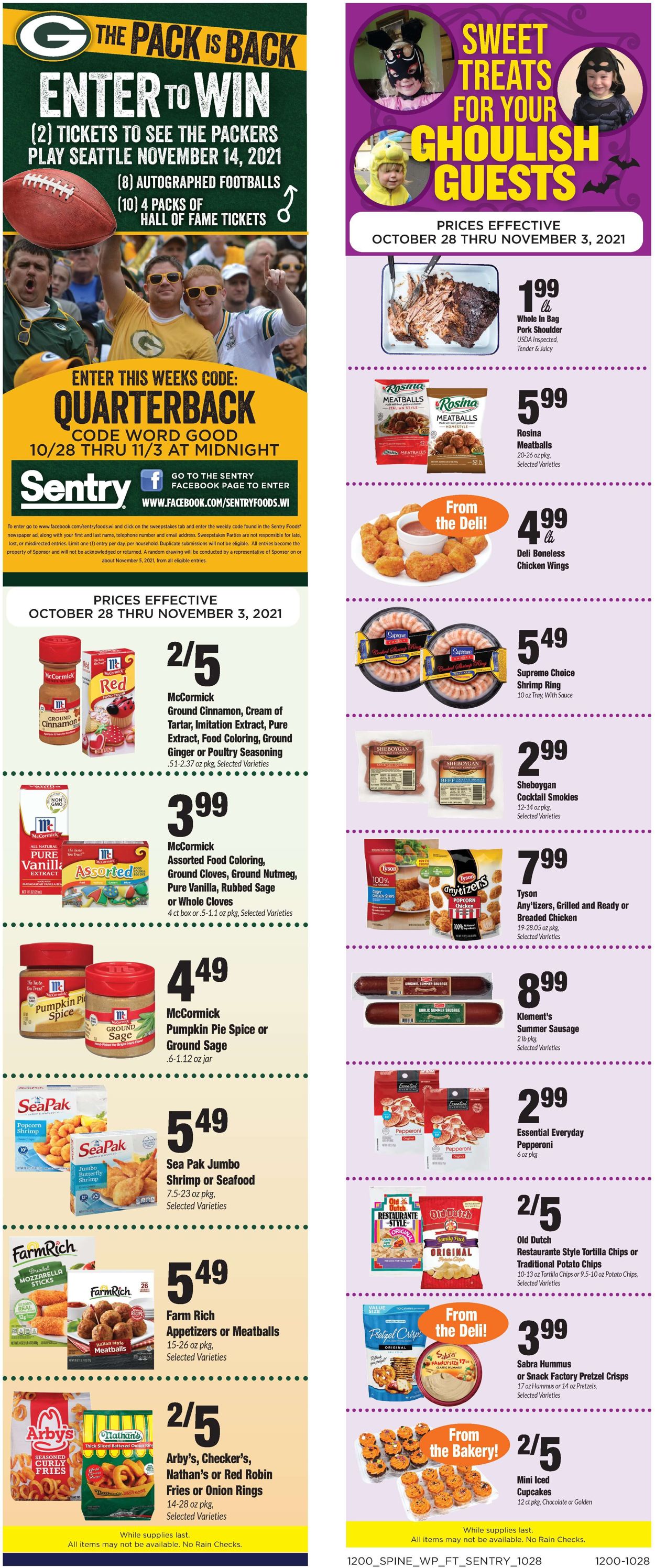 Sentry Ad from 10/28/2021
