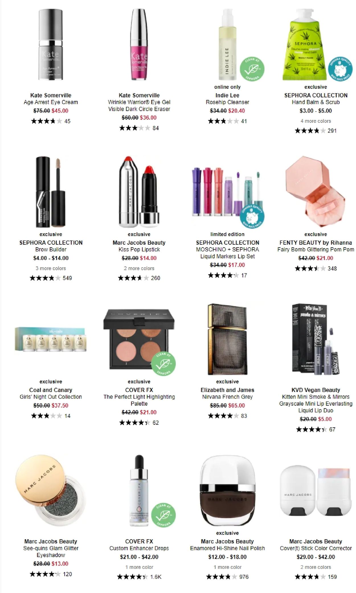 Sephora Ad from 11/12/2020