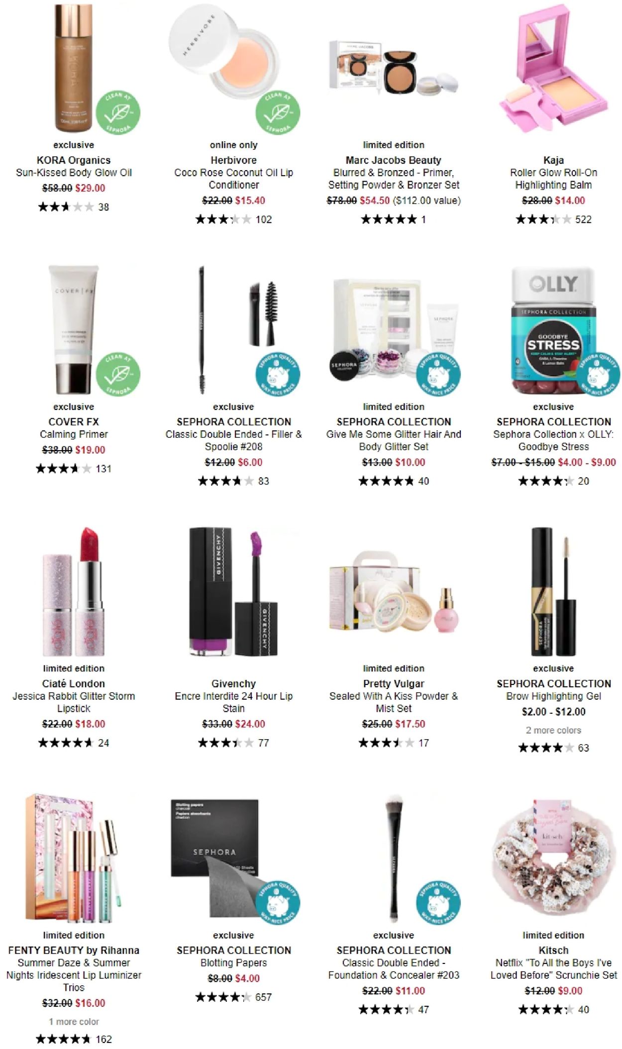 Sephora Ad from 11/12/2020