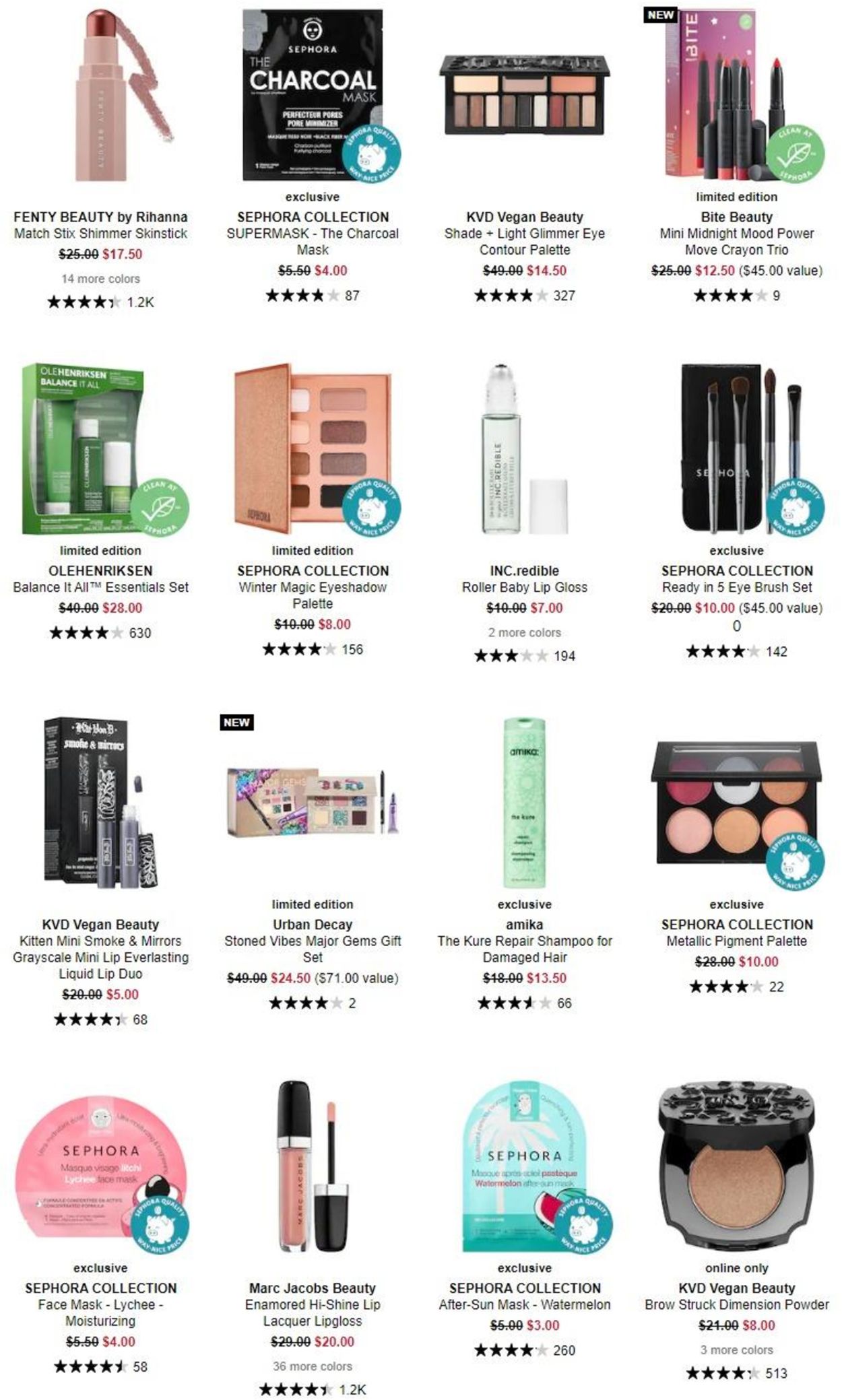 Sephora Ad from 11/27/2020