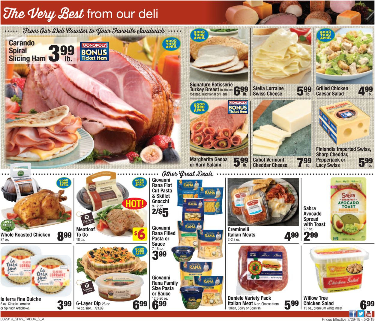 Shaw’s Ad from 03/29/2019