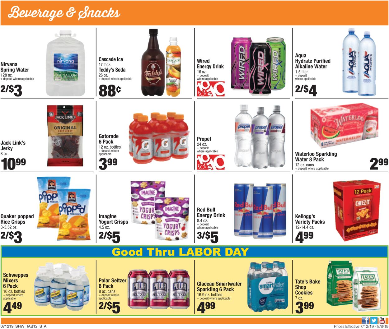 Shaw’s Ad from 07/12/2019