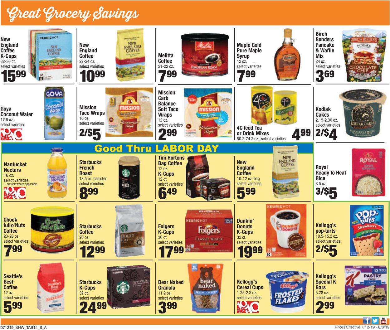 Shaw’s Ad from 07/12/2019
