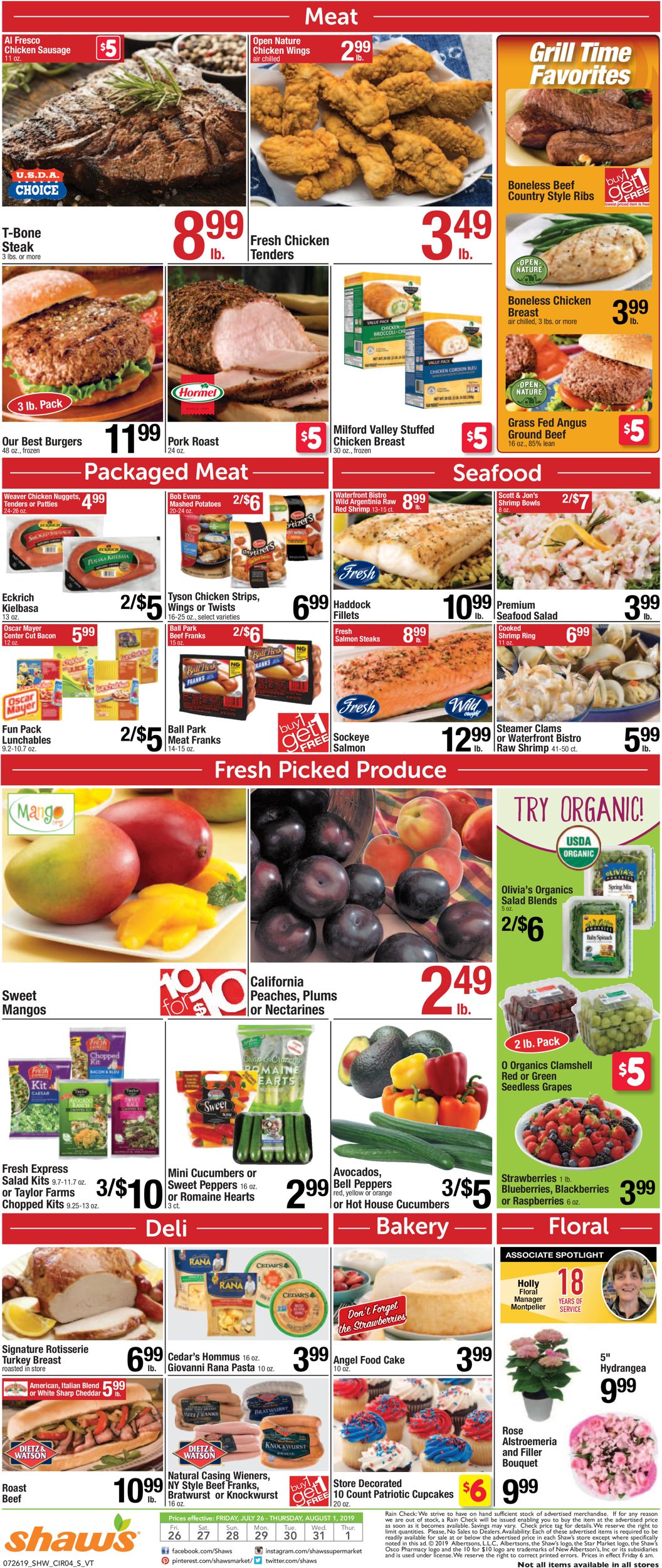 Shaw’s Ad from 07/26/2019