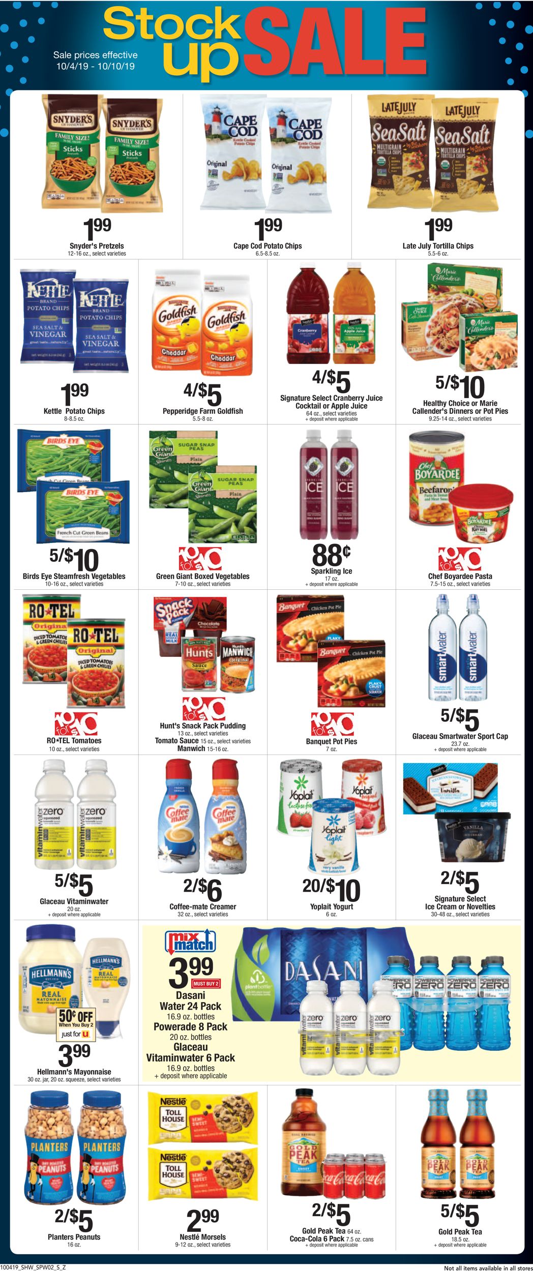 Shaw’s Ad from 10/04/2019