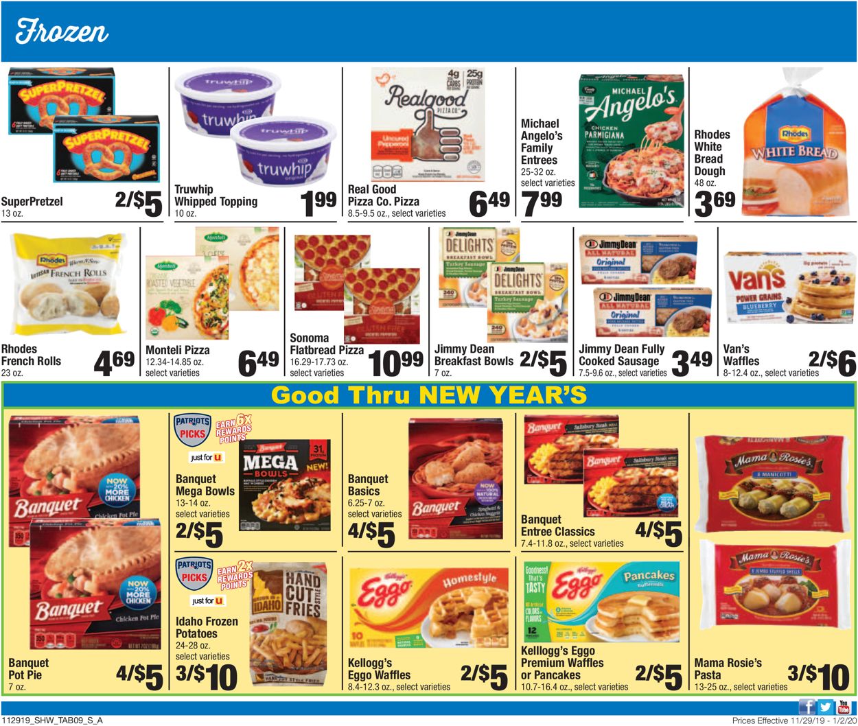 Shaw’s Ad from 11/29/2019