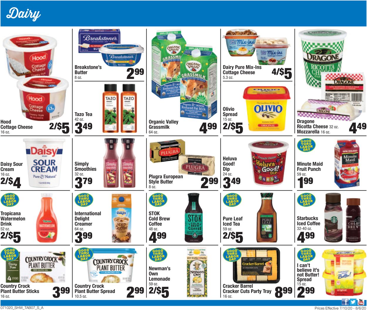 Shaw’s Ad from 07/10/2020