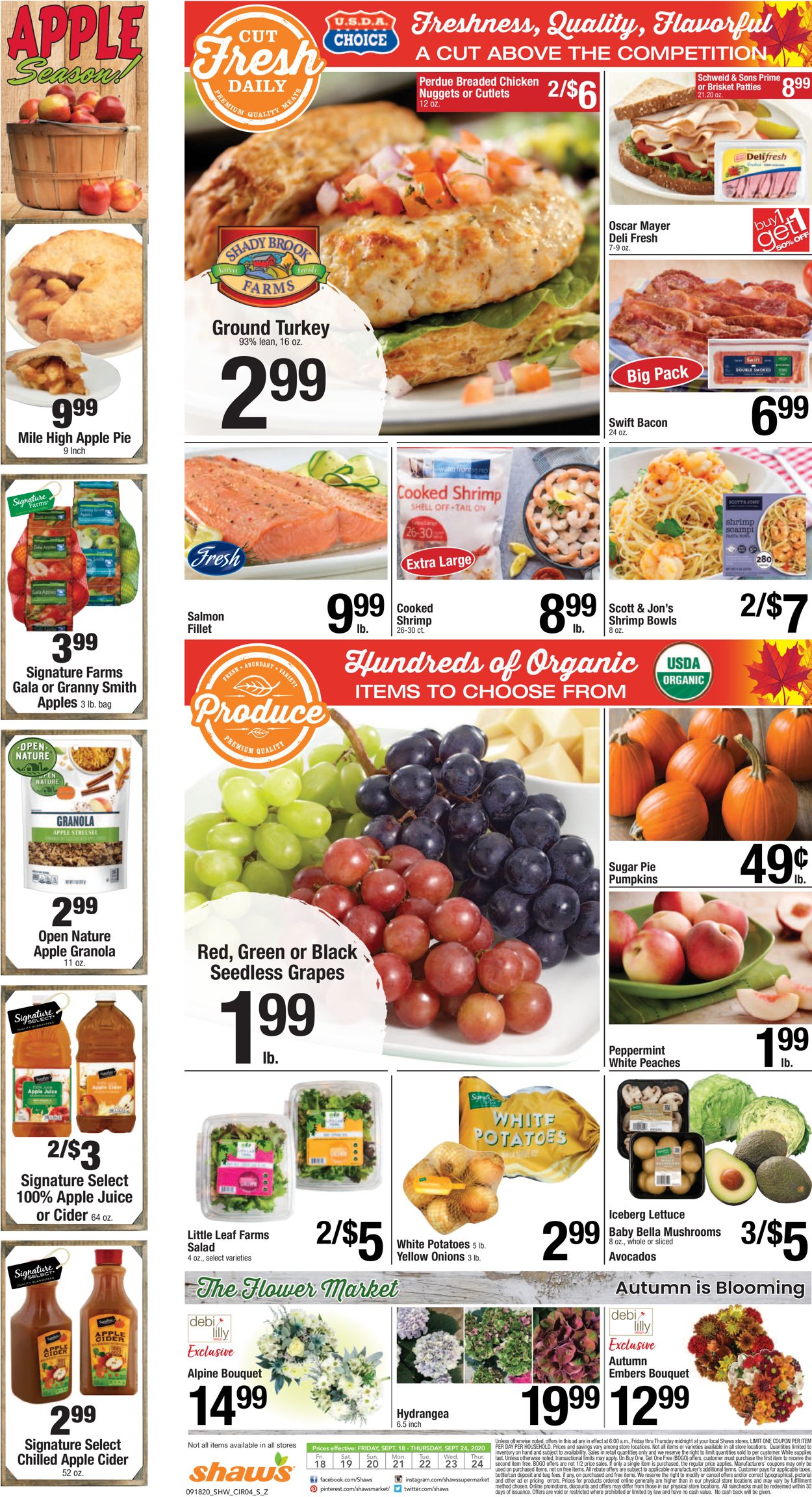 Shaw’s Ad from 09/18/2020