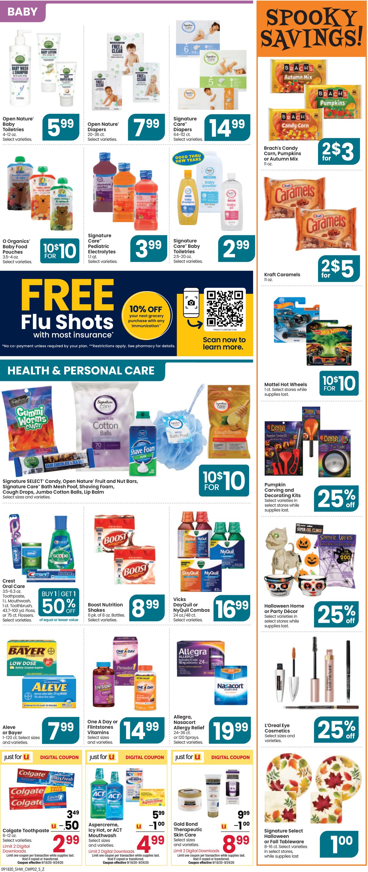 Shaw’s Ad from 09/18/2020
