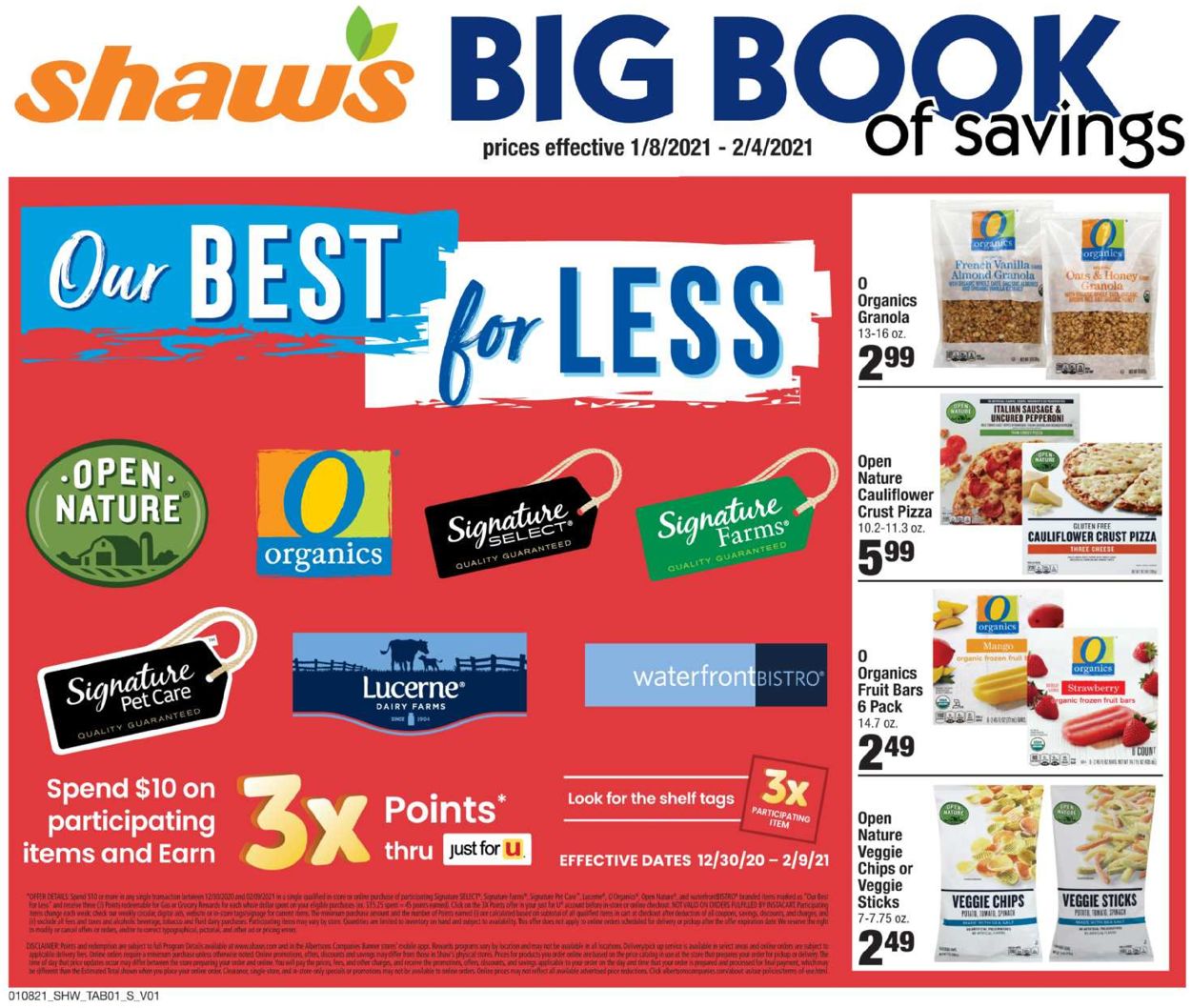 Shaw’s Ad from 01/08/2021